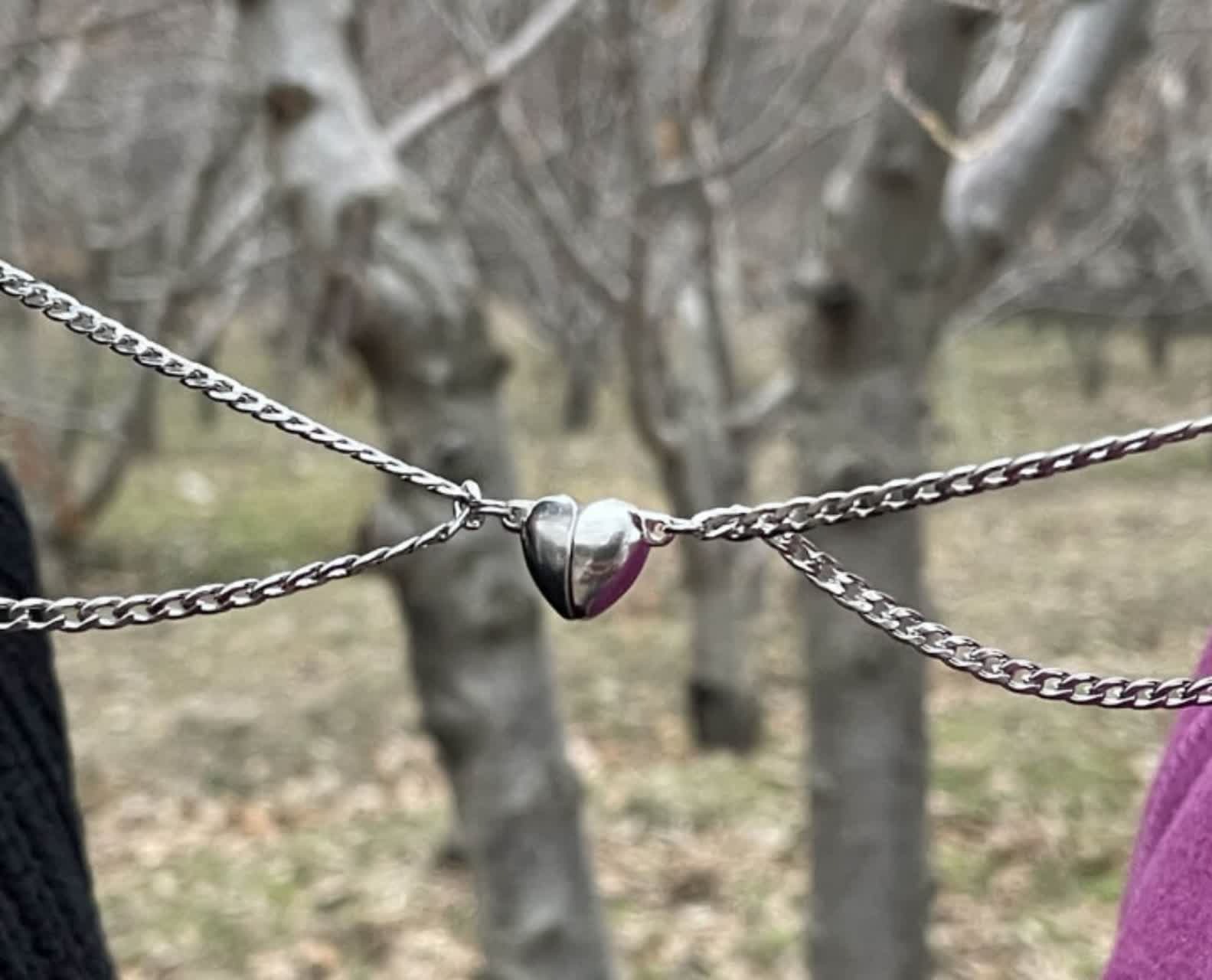 گردنبند مگنتی جفتی همراه هدیه