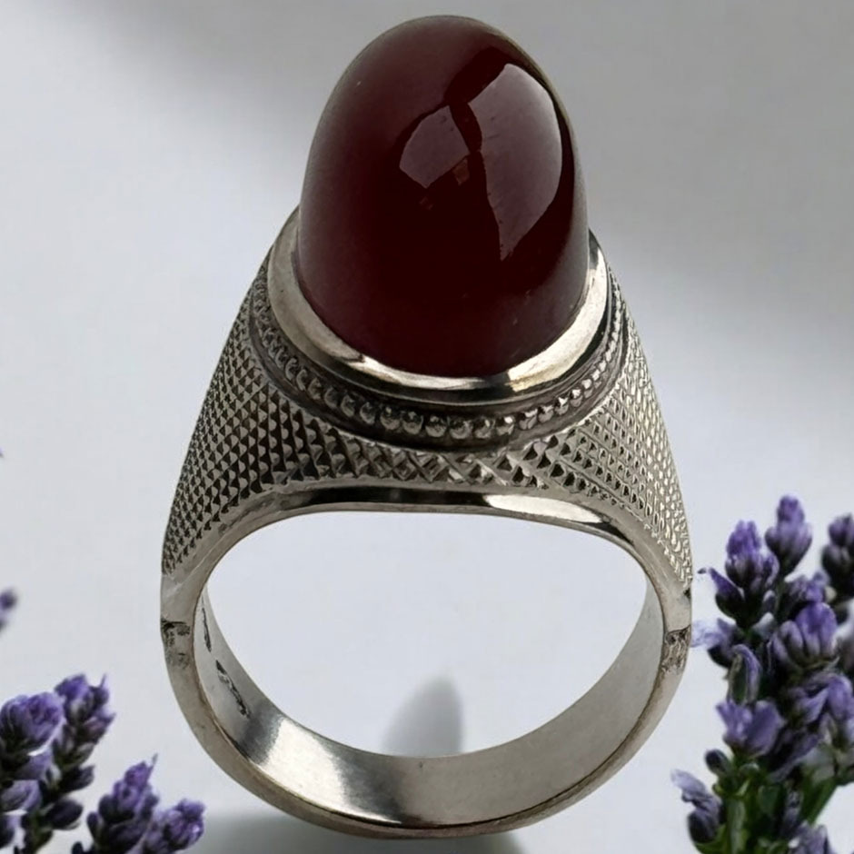 انکشتر نقره مردانه مدل R1574