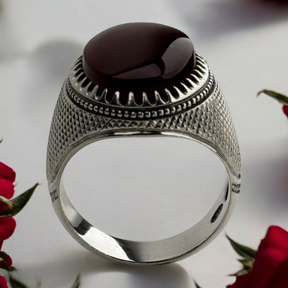 انگشتر نقره مردانه مدل R1587