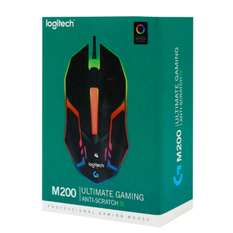 ماوس باسیم logitech مدل M200 RGB