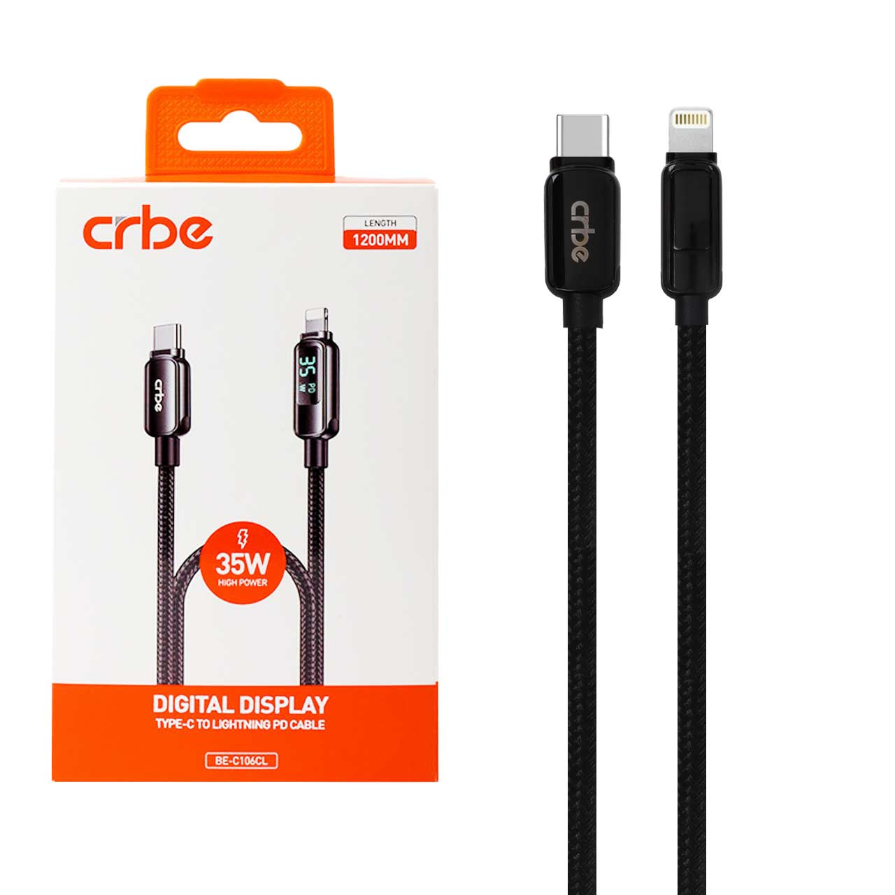کابل شارژ Crbe Type-C to Lightning مدل BE-C106CL