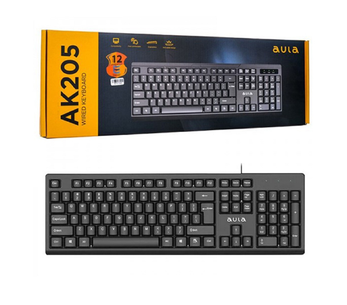 کیبورد باسیم AULA مدل AK205