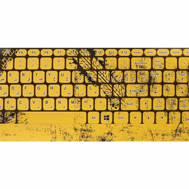 لیبل حروف کیبورد فانتزی طرح آفرود