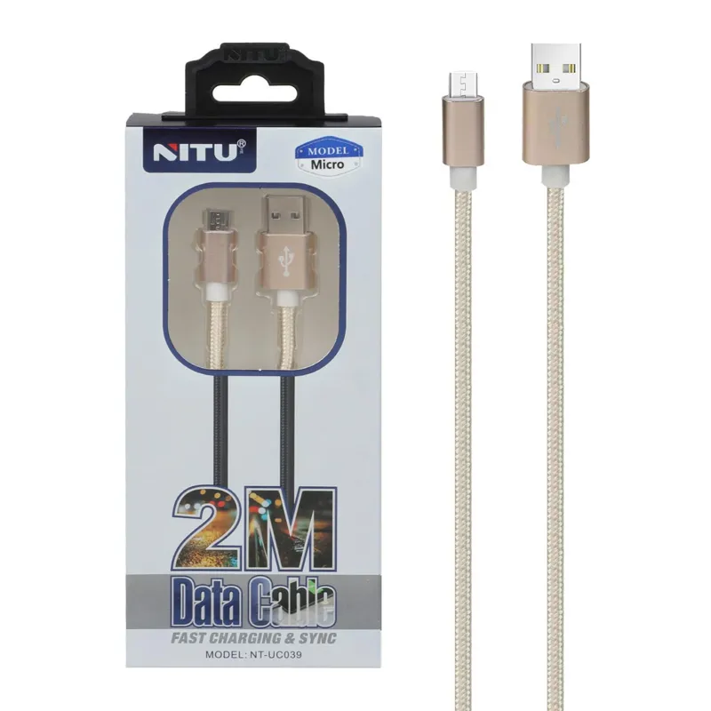 کابل شارژ 2 متری اندروید NITU مدل UC039