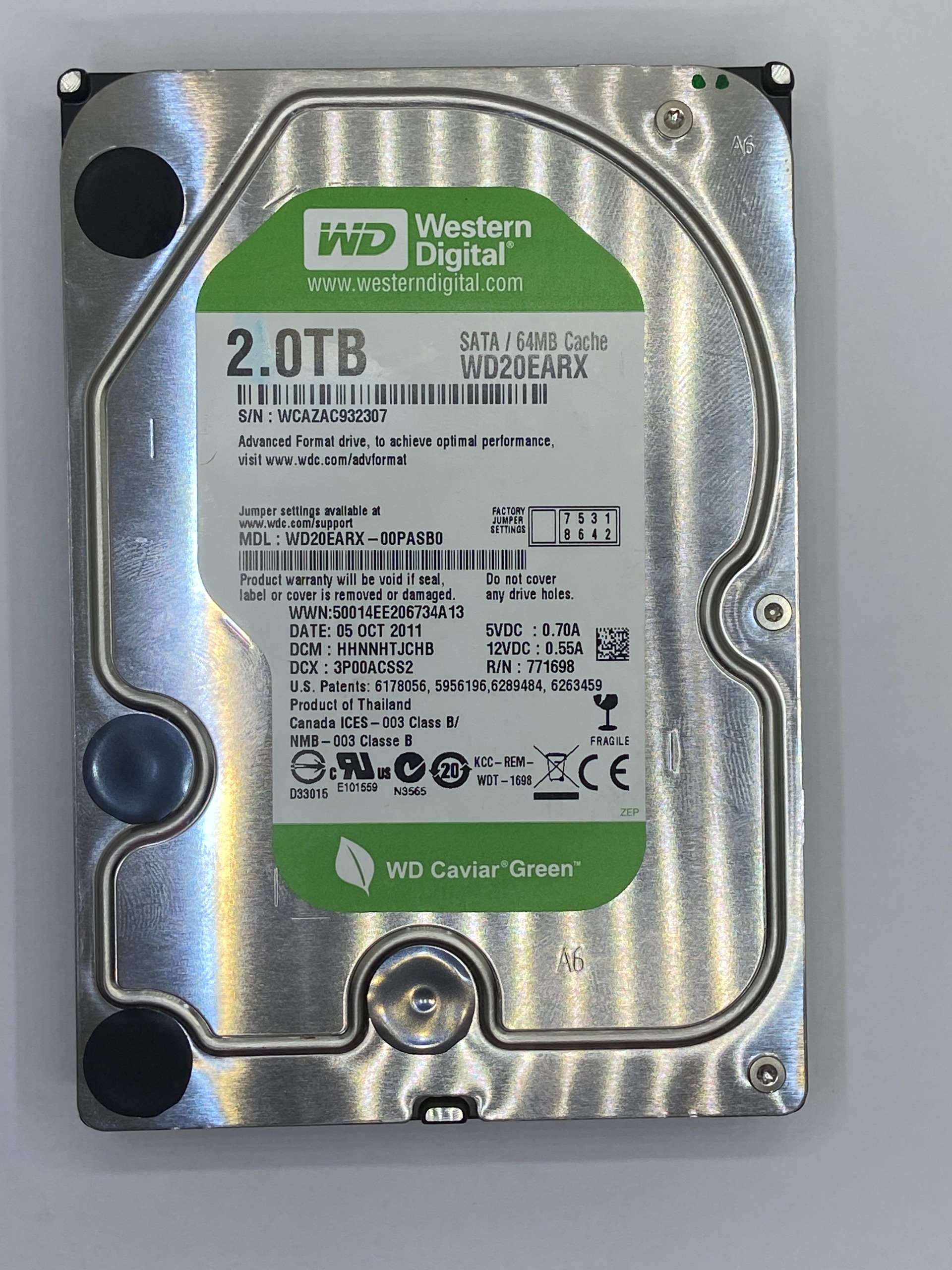 WESTERN DIGITAL 2TERA 1