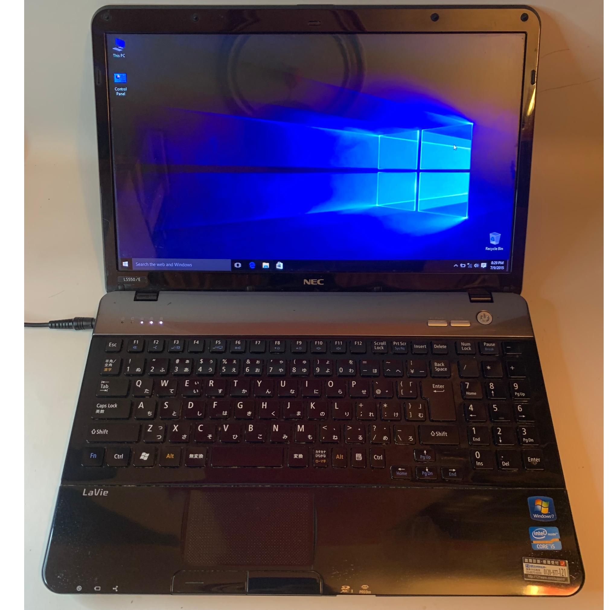 NEC LaVie LS550/E i5 8g 250