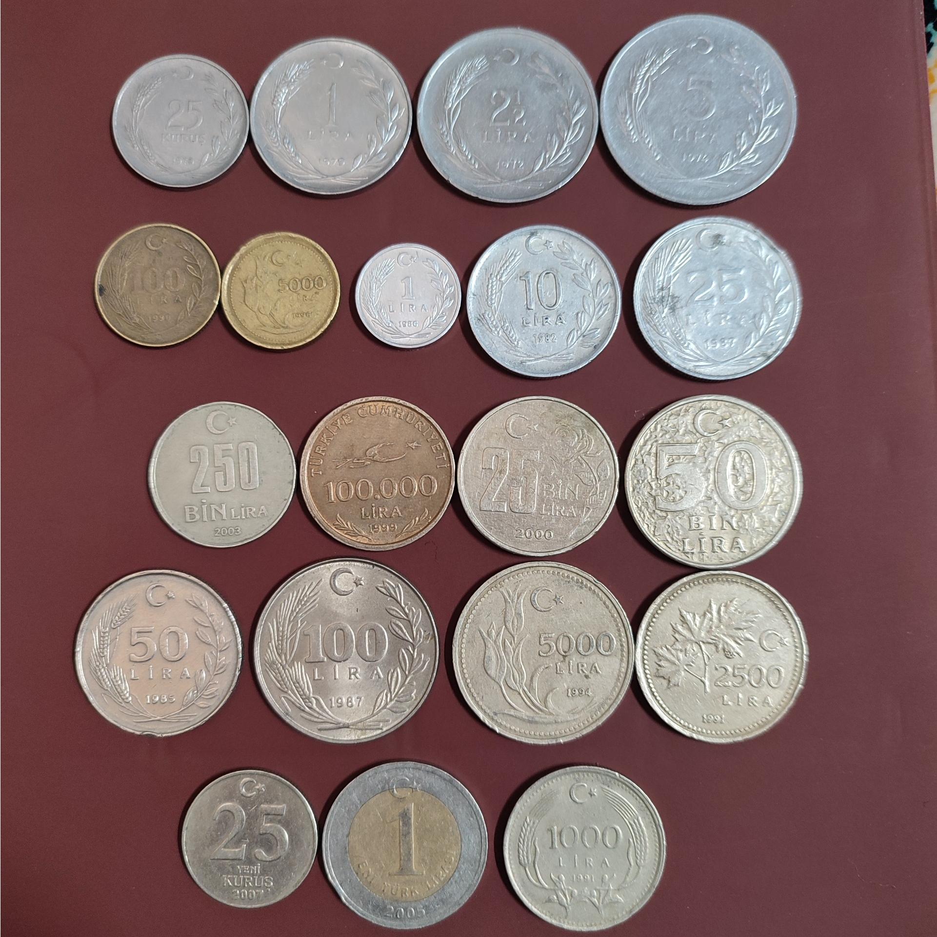 ست سکه قدیمی ترکیه