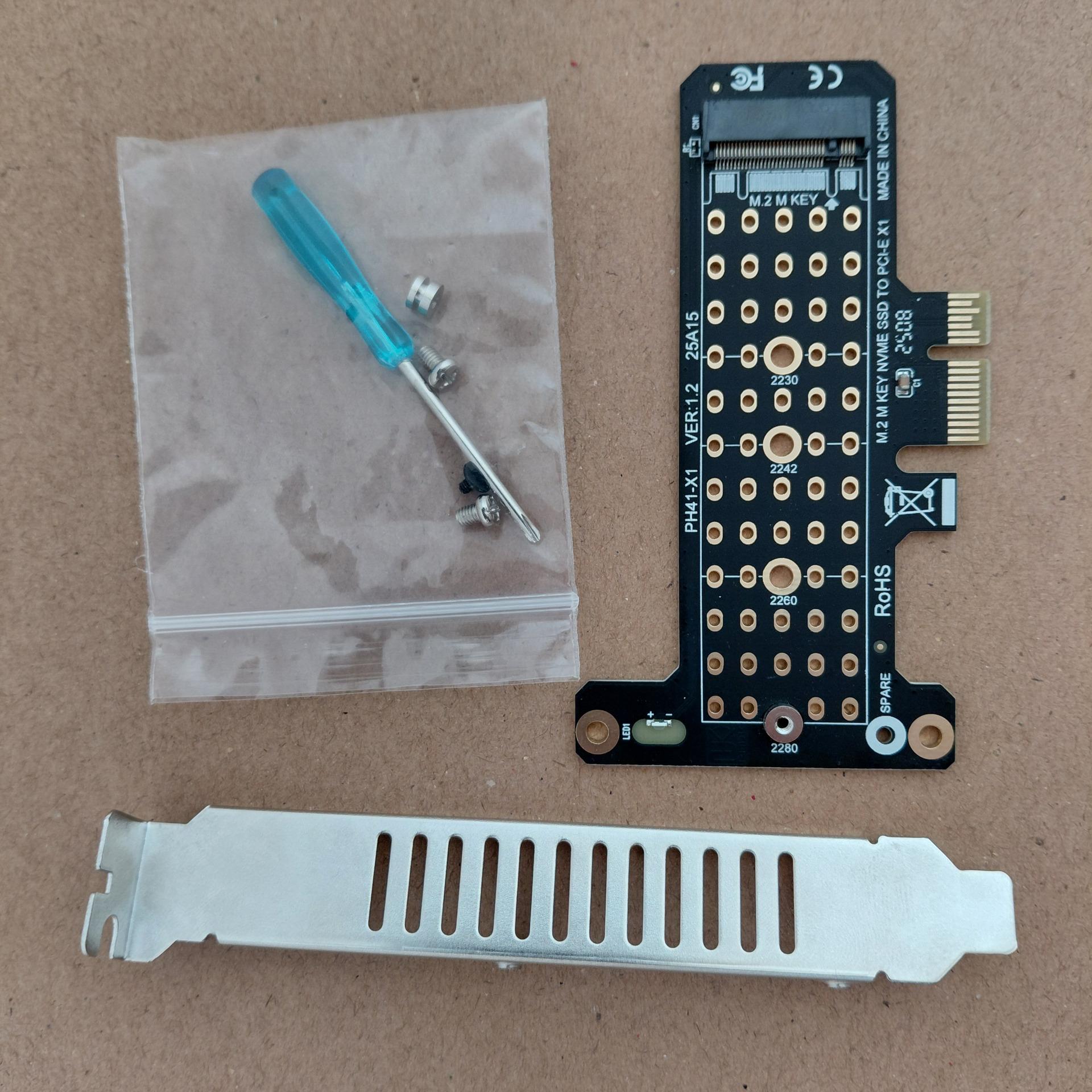 کارت تبدیل PCI-E x1 به M.2 SSD NVME netpil 7051
