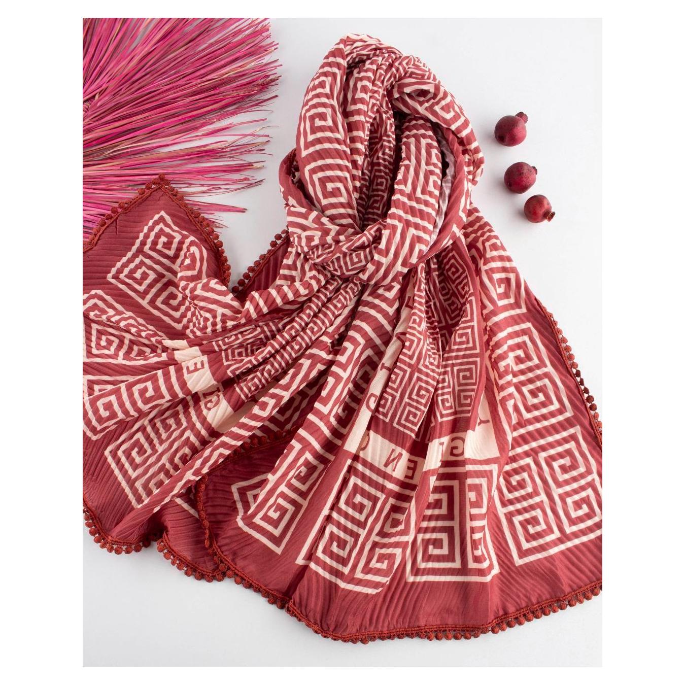 شال نخی پلیسه چری دور عدسی