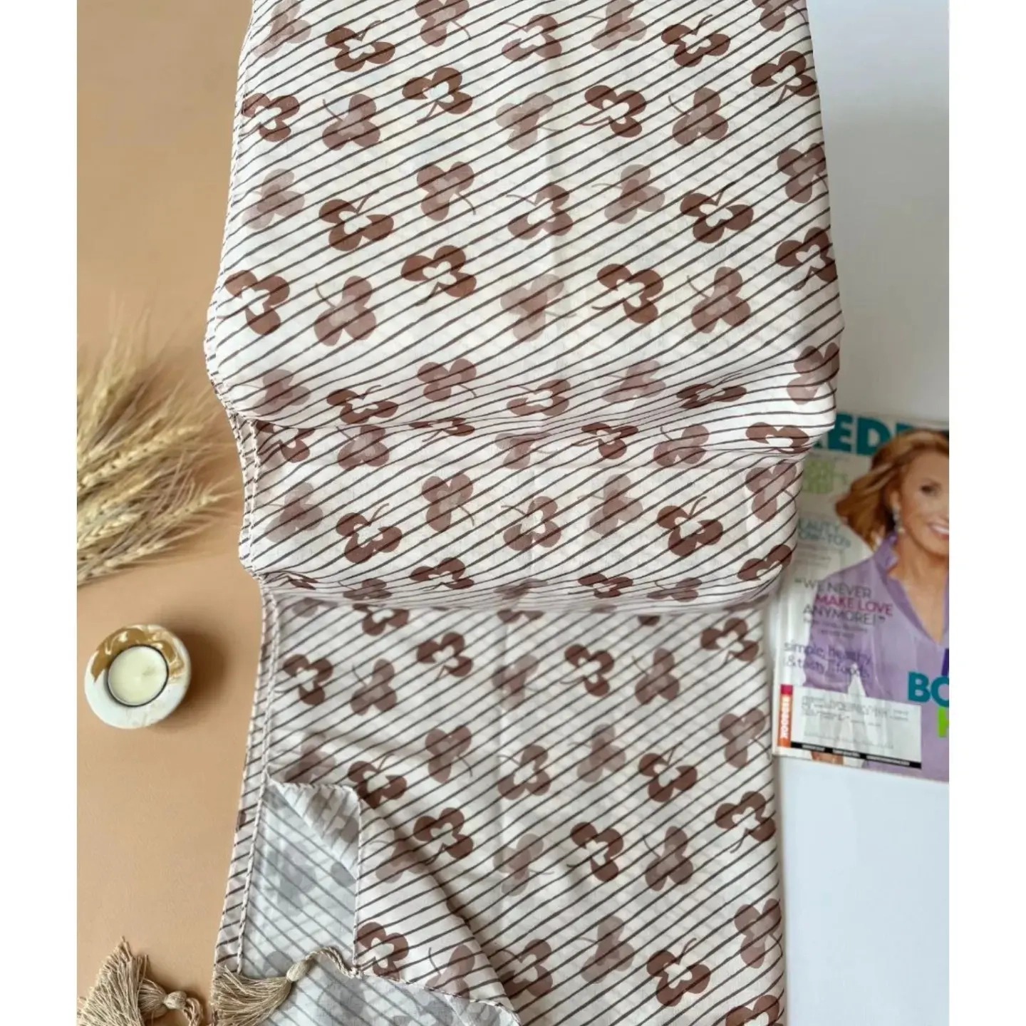 شال نخی زنانه شیک طرحدار