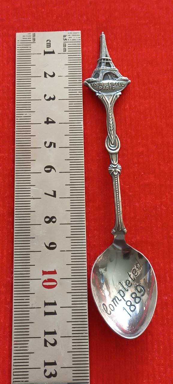 قاشق قدیمی نیکل نقره برج ایفل (توضیحات خوانده شود)