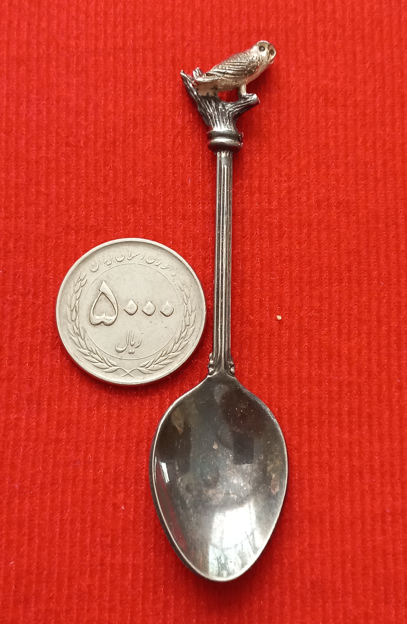 قاشق قدیمی انگلیس روکش نقره