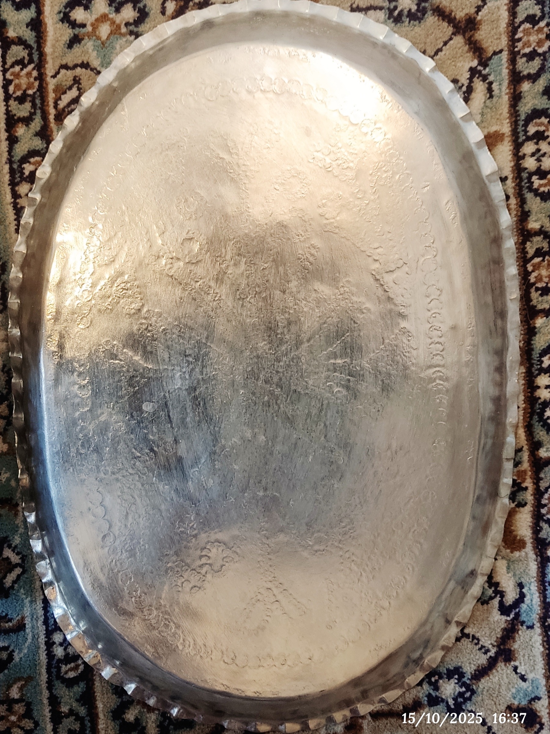 سینی مسی دستساز قدیمی