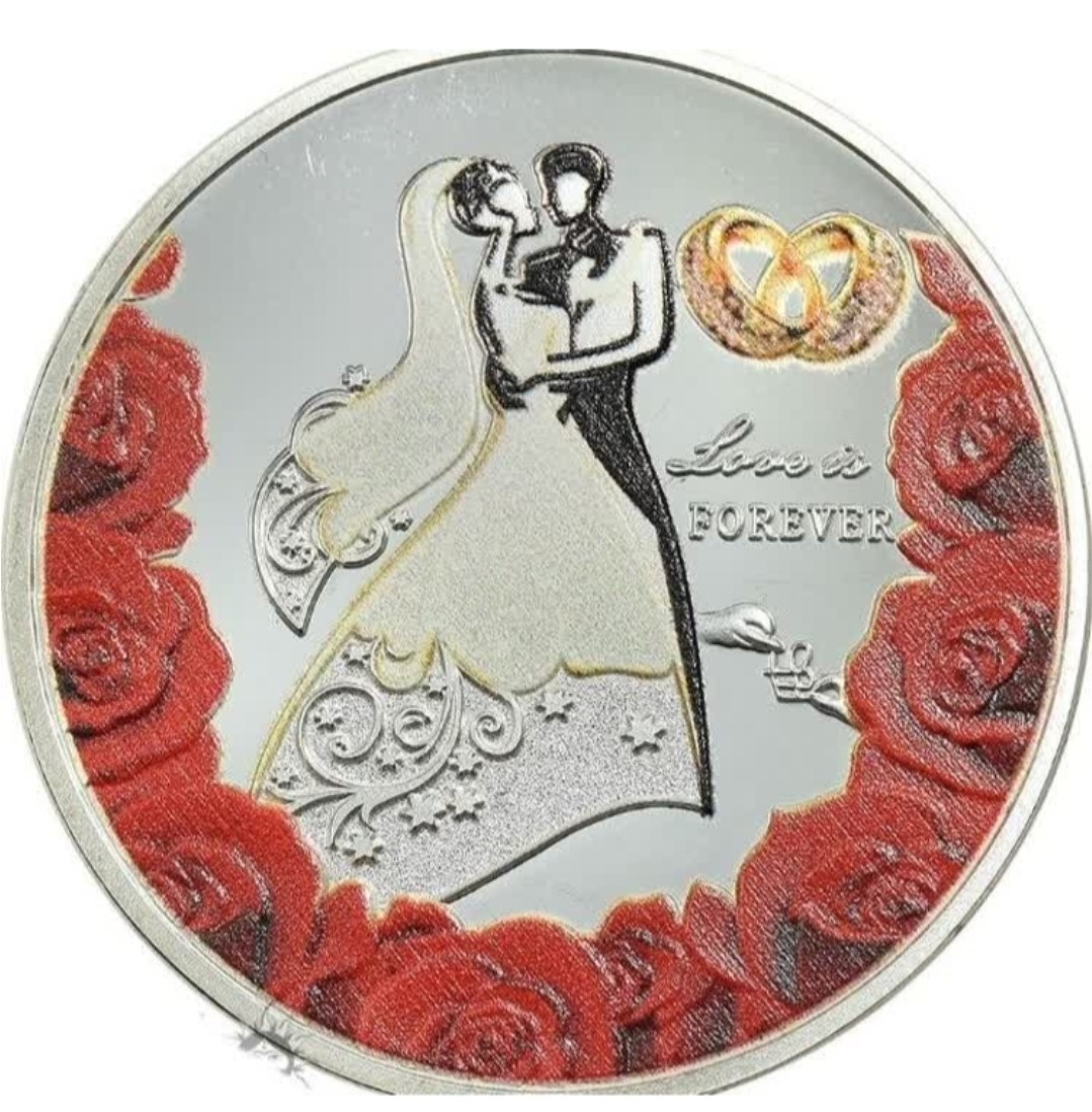 مدال روکش نقره هدیه ازدواج