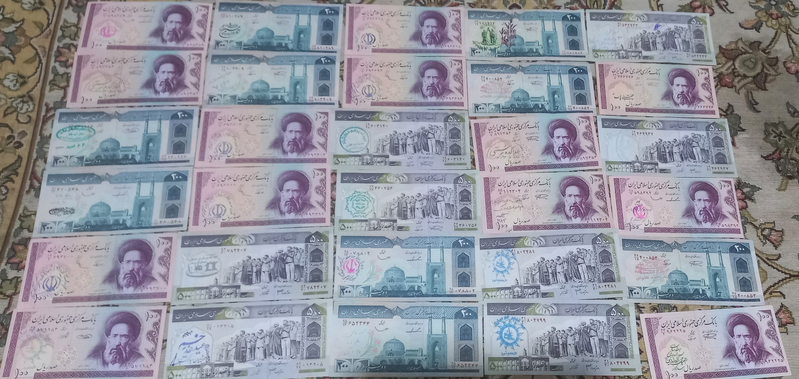 30 عدد اسکناس نو جمهوری اسلامی (توضیحات دارد )