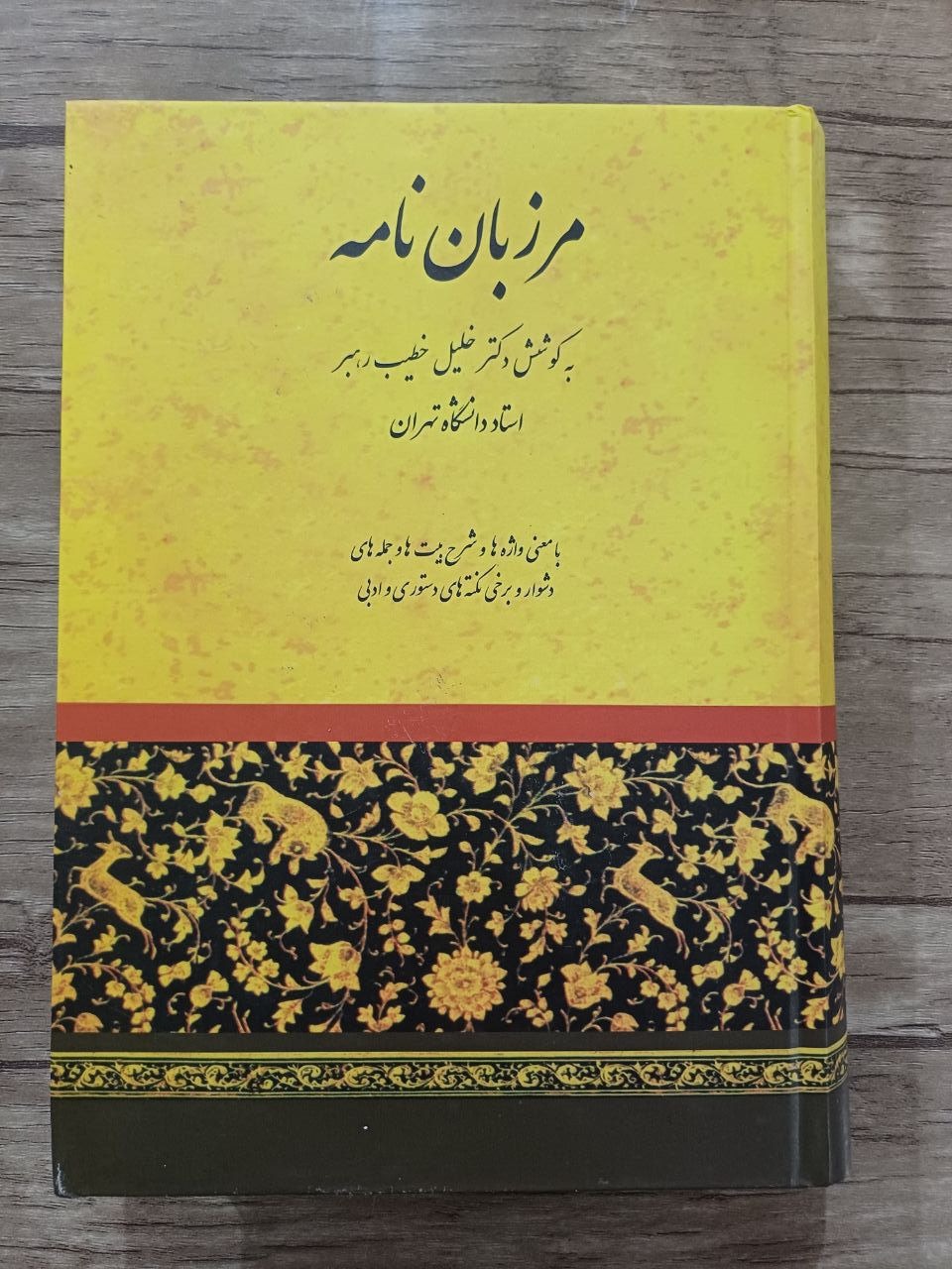 مرزبان نامه دکتر خطیب رهبر