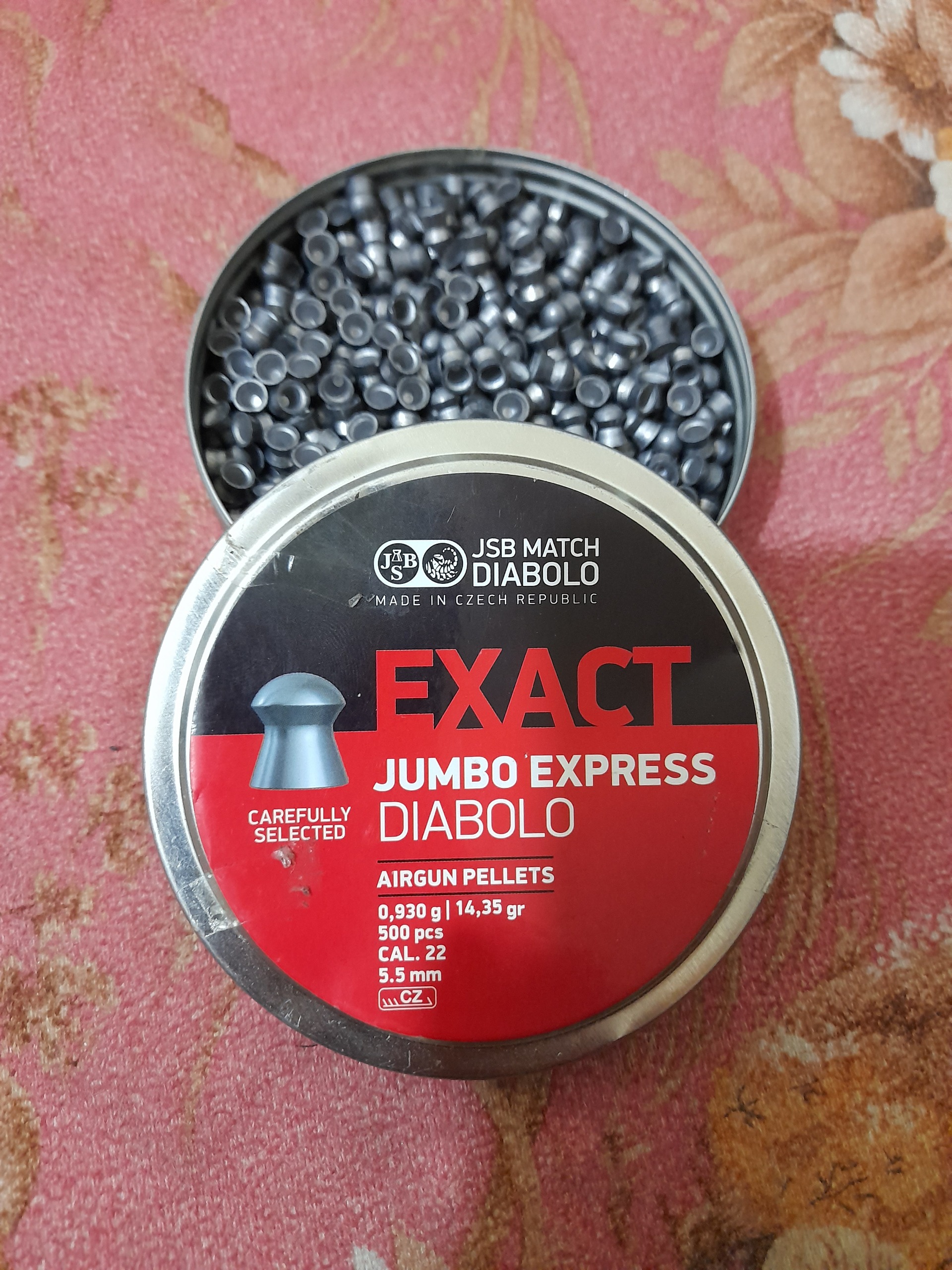 ساچمه jsbتعداد 300عدد 14.35گرین کالیبر 5.5 کد صفر