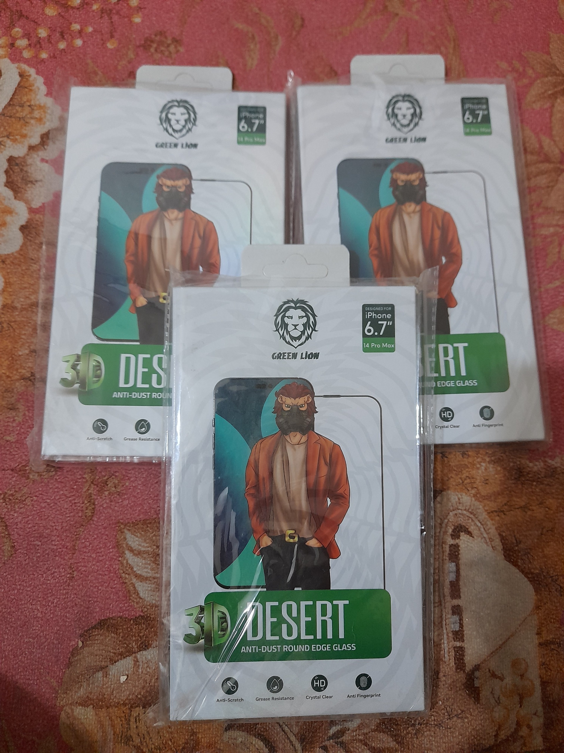 گلس 14پرو مکس گرین لاین مدل دیزرت