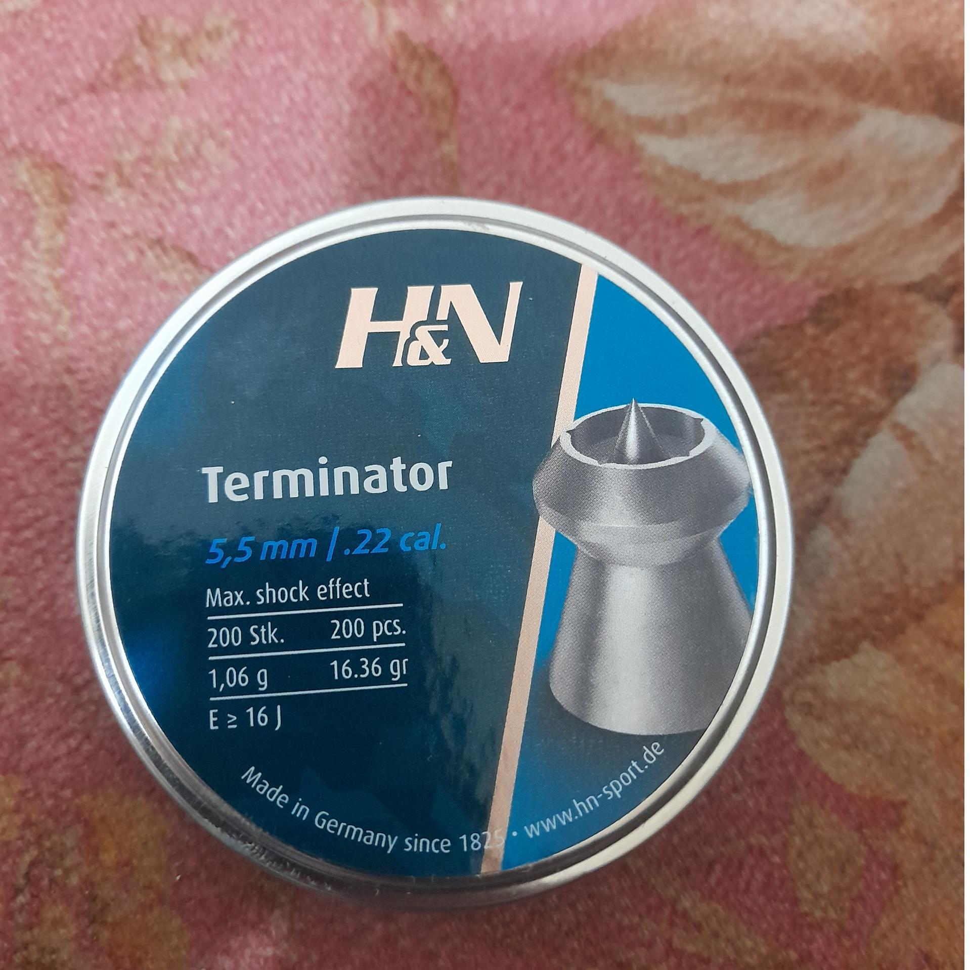 ساچمه اچ اند ان ترمیناتور کالیبر 5.5