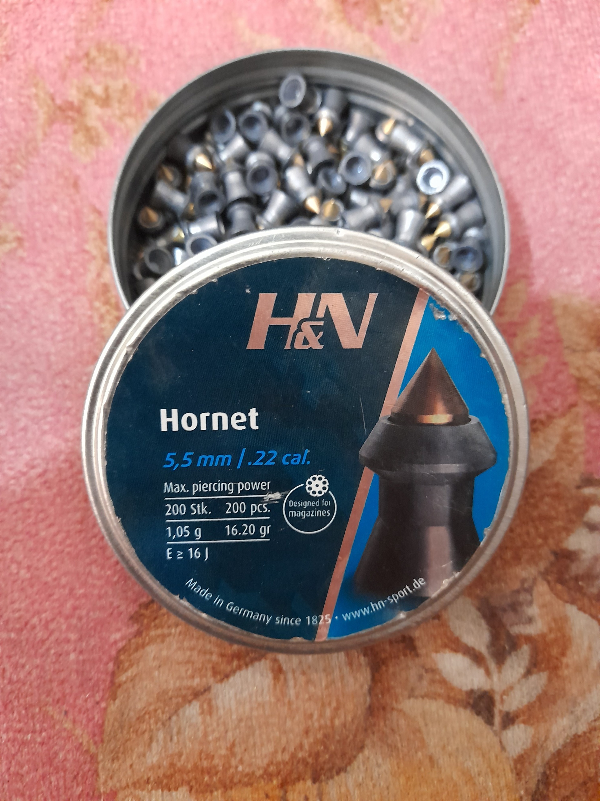 ساچمه هورنت نوک برنجی آلمانی 5.5
