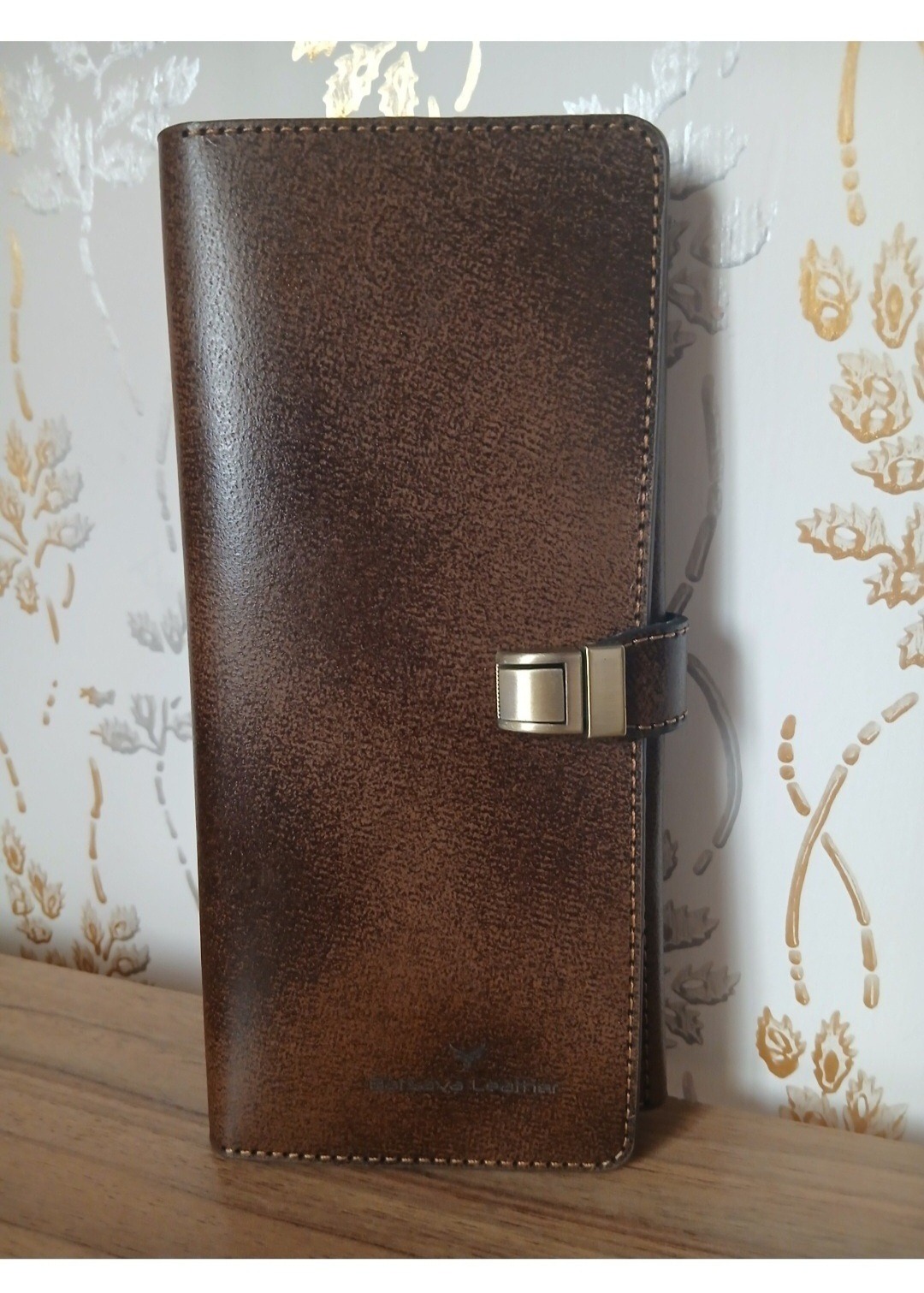 کیف پول مردانه دسته چک چرم طبیعی