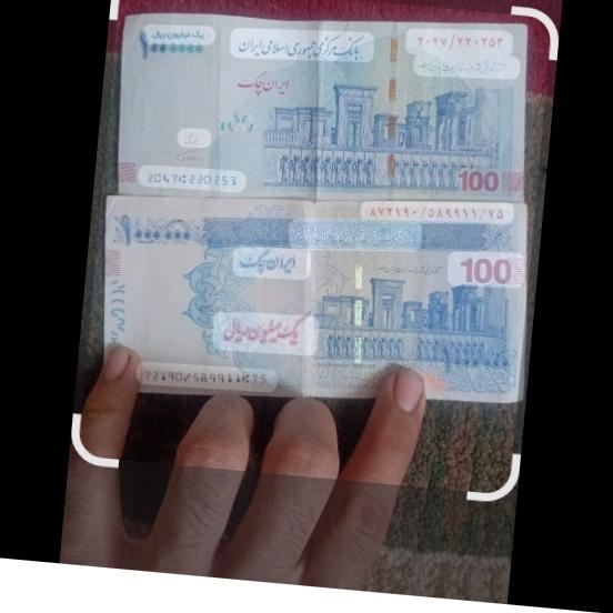 دو عدد اسکناس  امضا قرمز سیف و همتی