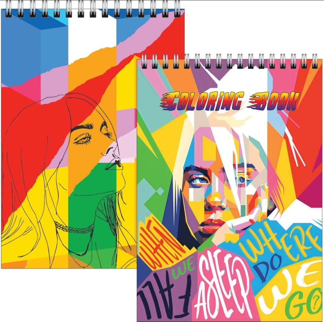 دفتر رنگ آمیزی مدل بیلی آیلیش