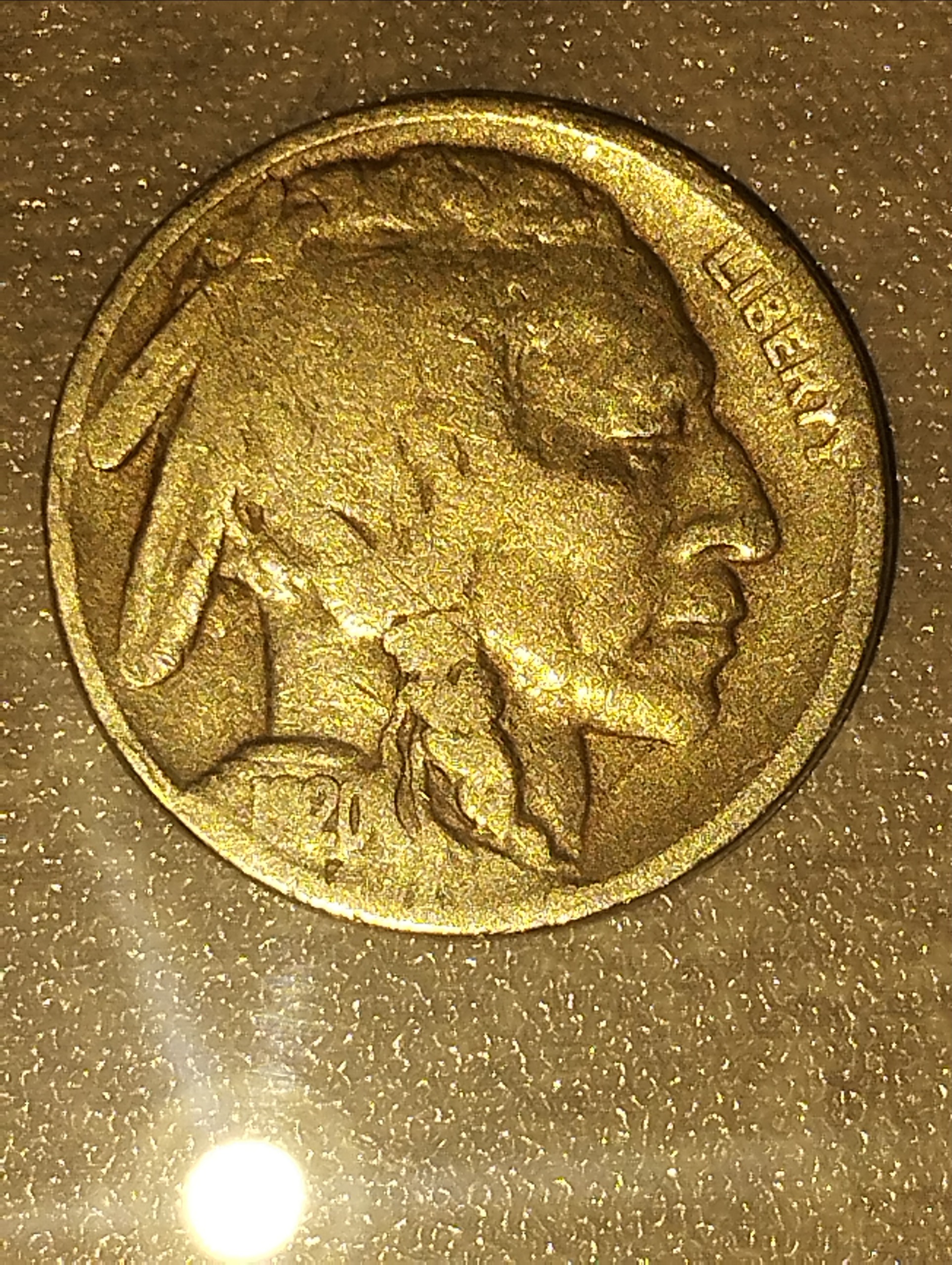 سکه 5 سنت بوفالو آمریکا 1920 فوق کمیاب
