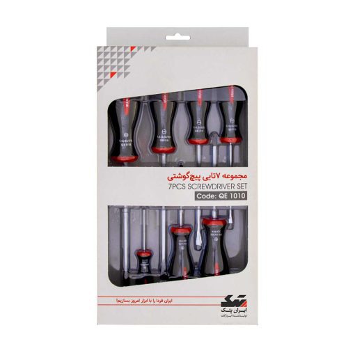 مجموعه 7 عددی پیچ گوشتی ایران پتک کد QE1010
