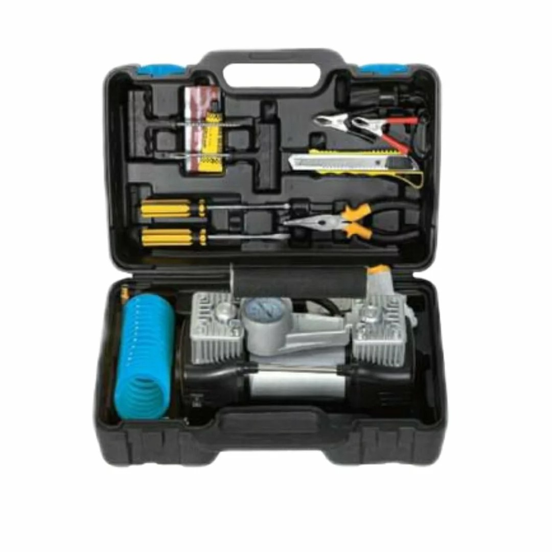 کمپرسور فندکی 2 سیلندر با لوازم پالاس P4214