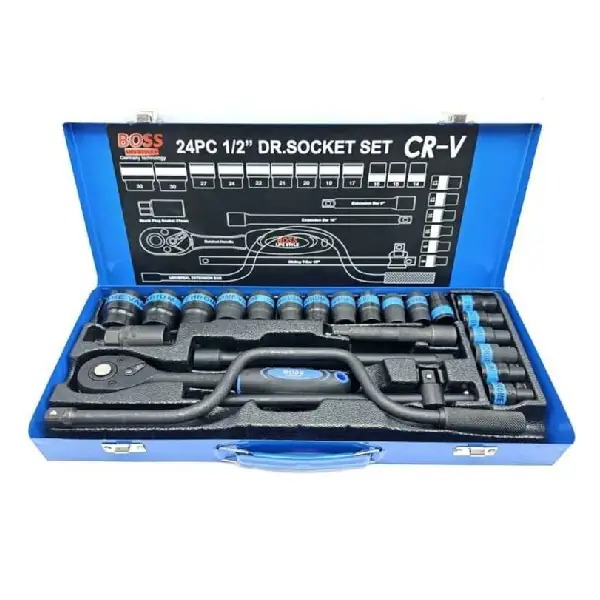 جعبه بکس 24 پارچه درایو 1/2 باس BOSS