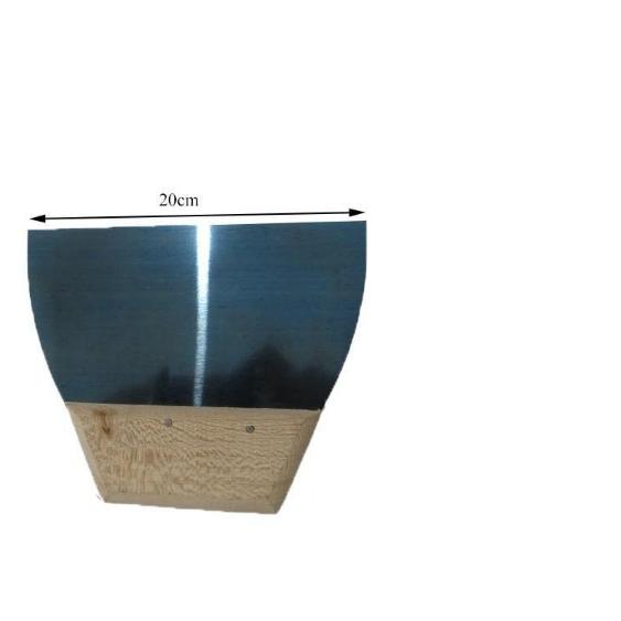 لیسه فلزی دسته چوبی 20 سانت