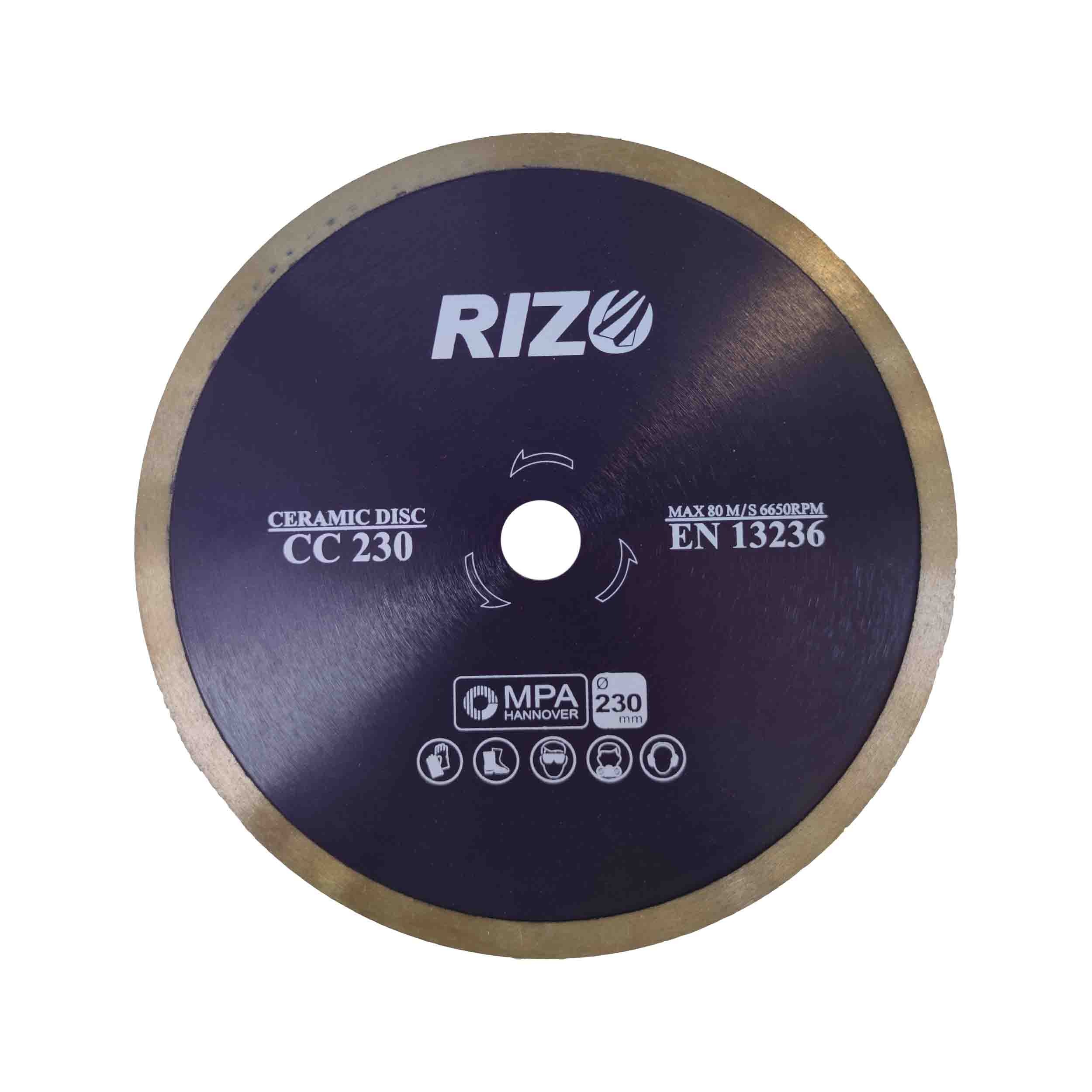 صفحه سرامیک بر 230 میلیمتر ریزو