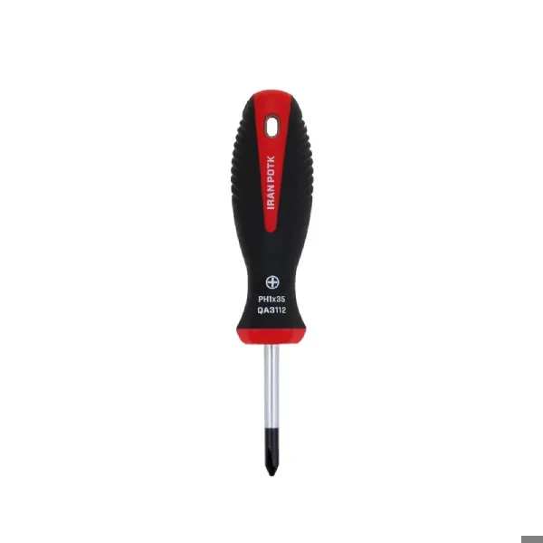 پیچ گوشتی چهارسو مدل دسته دو ایران پتک کد QA3112