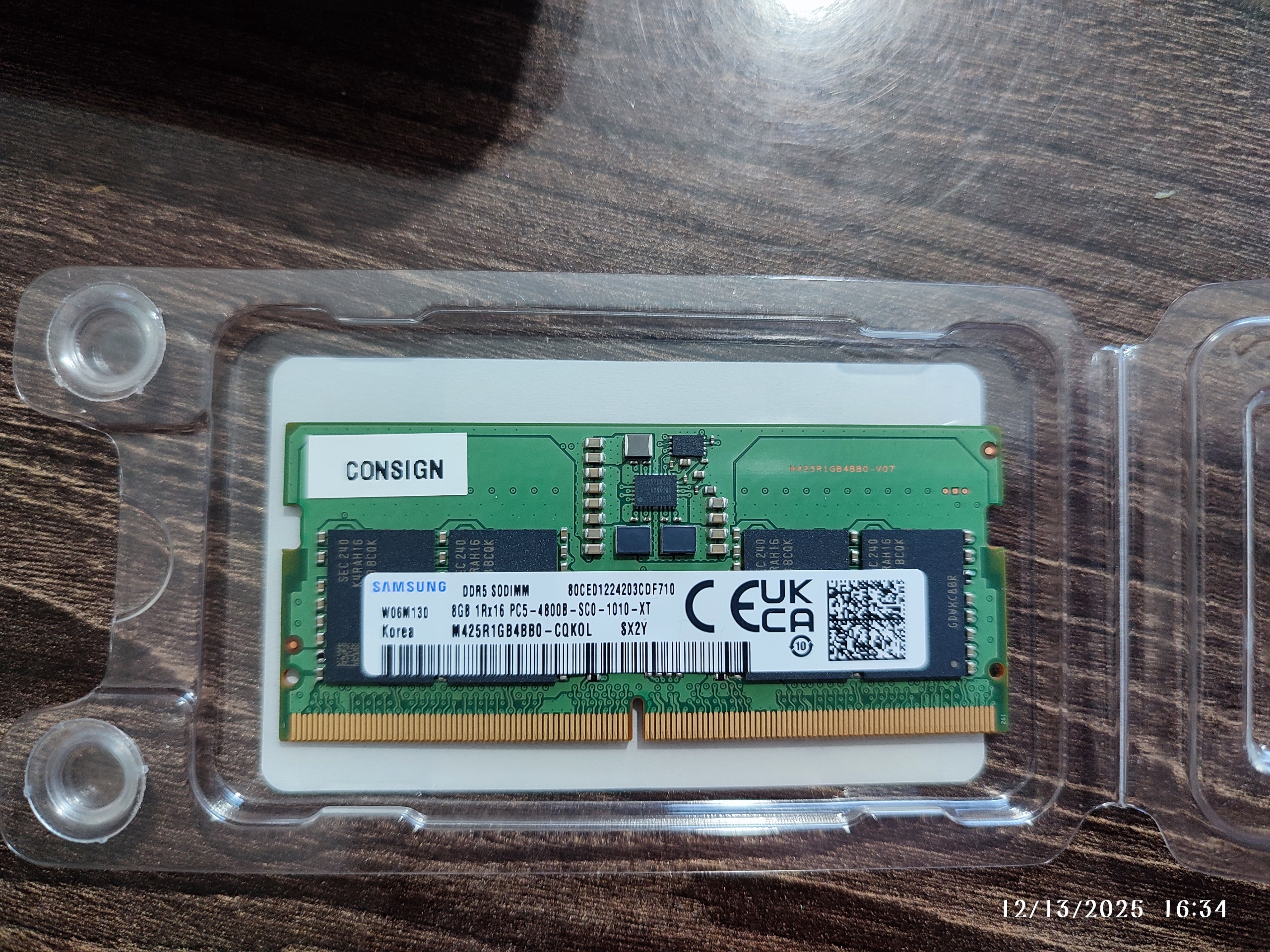 رم سامسونگ اصل کره DDR5 4800