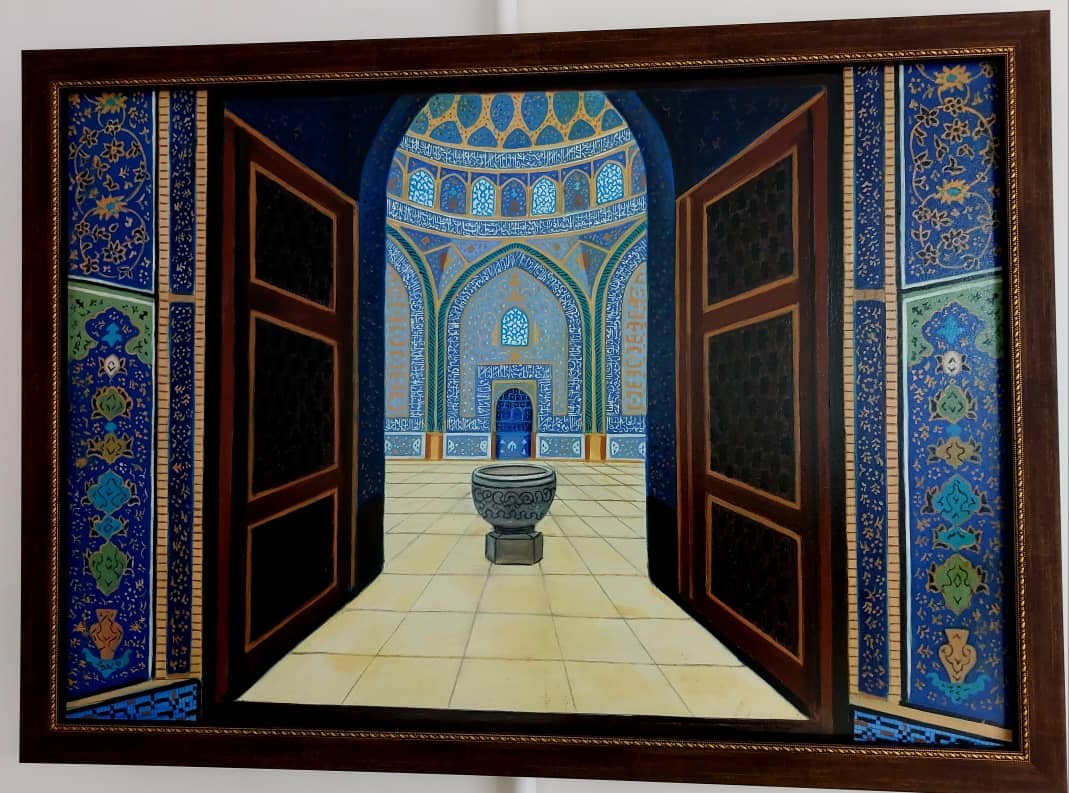 نقاشی مسجد شاه اصفهان