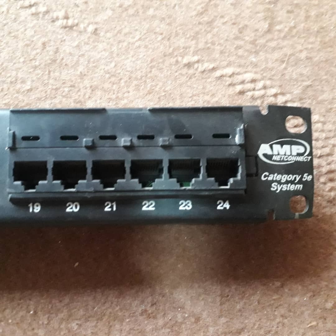پچ پنل شبکه ماک آمپ کت 6 CAT6