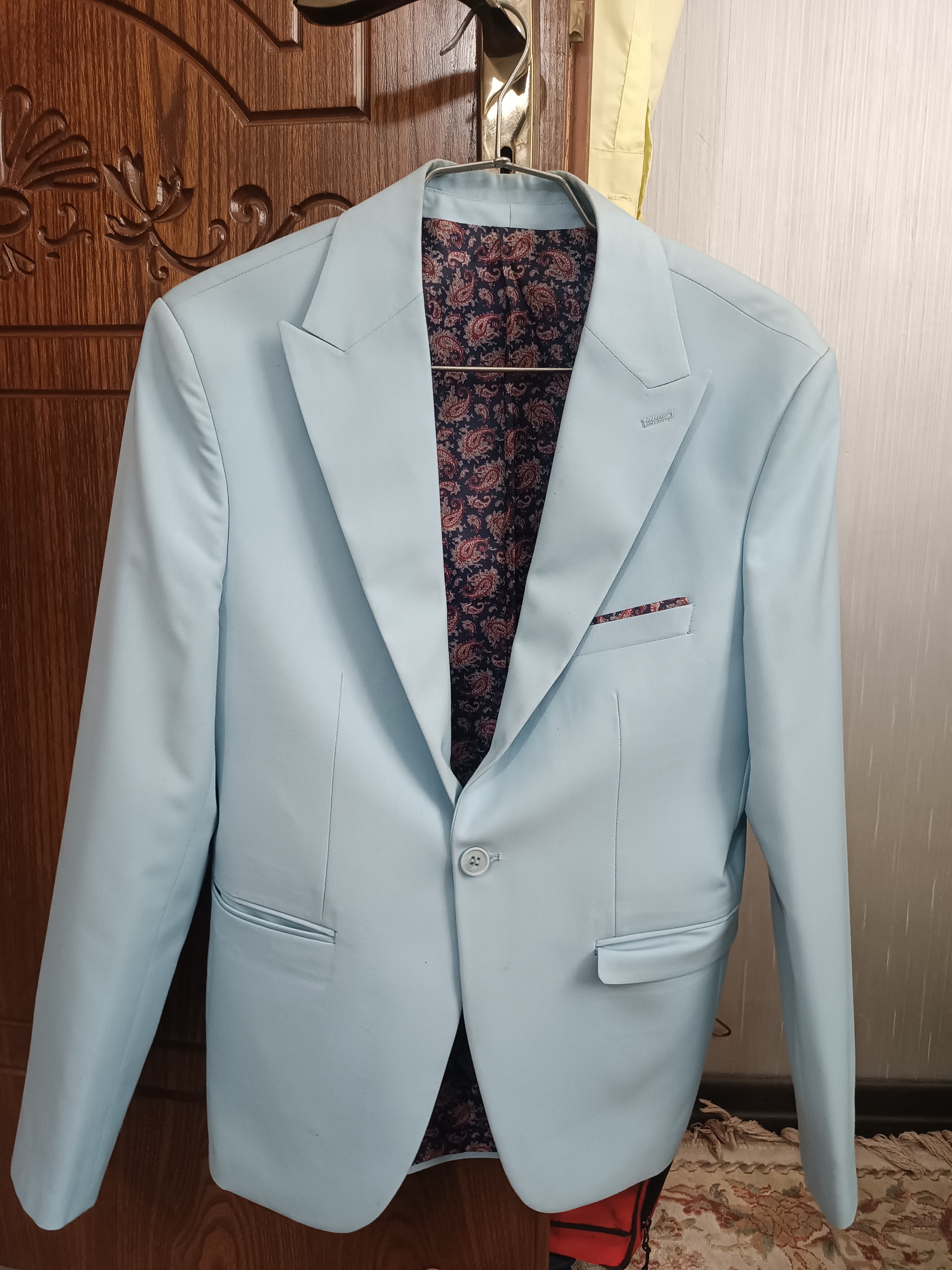 کت تک مارک massimo dutti رنگ نیلی سالم