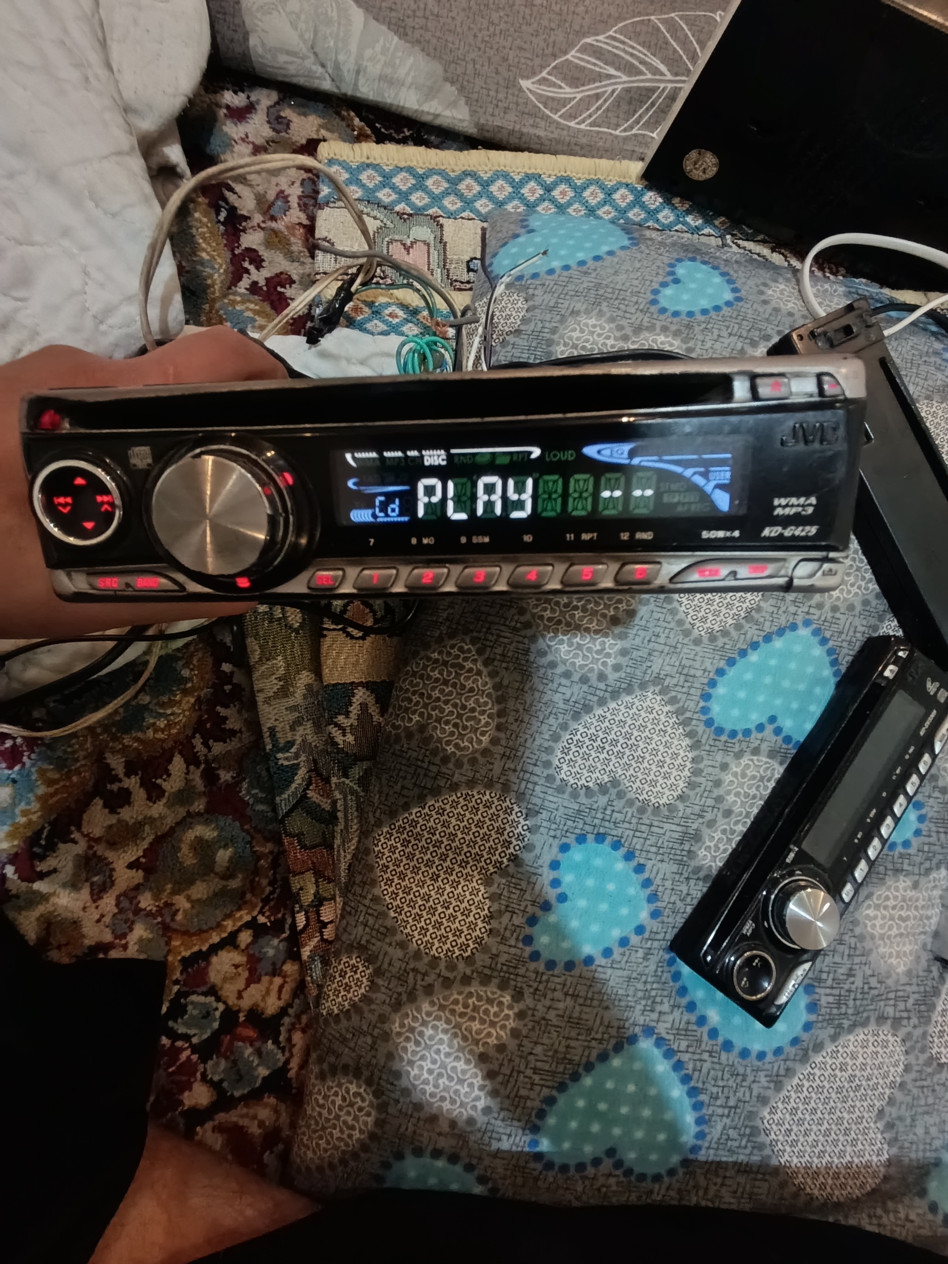 پنل پخش ضبط جی وی سی JVC KD425. Nn mm