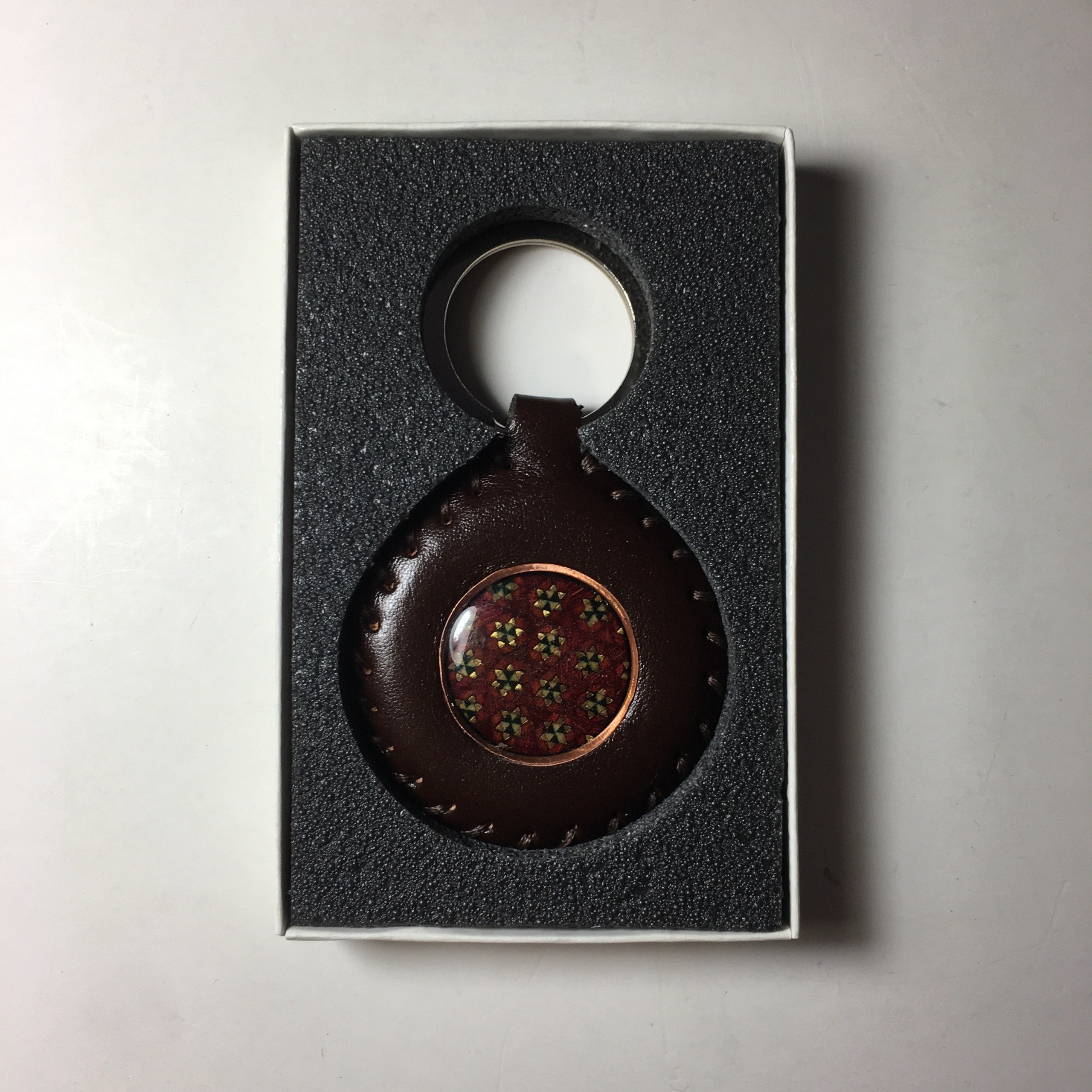 جا کلیدی چرمی تبلیغاتی بانک مسکن