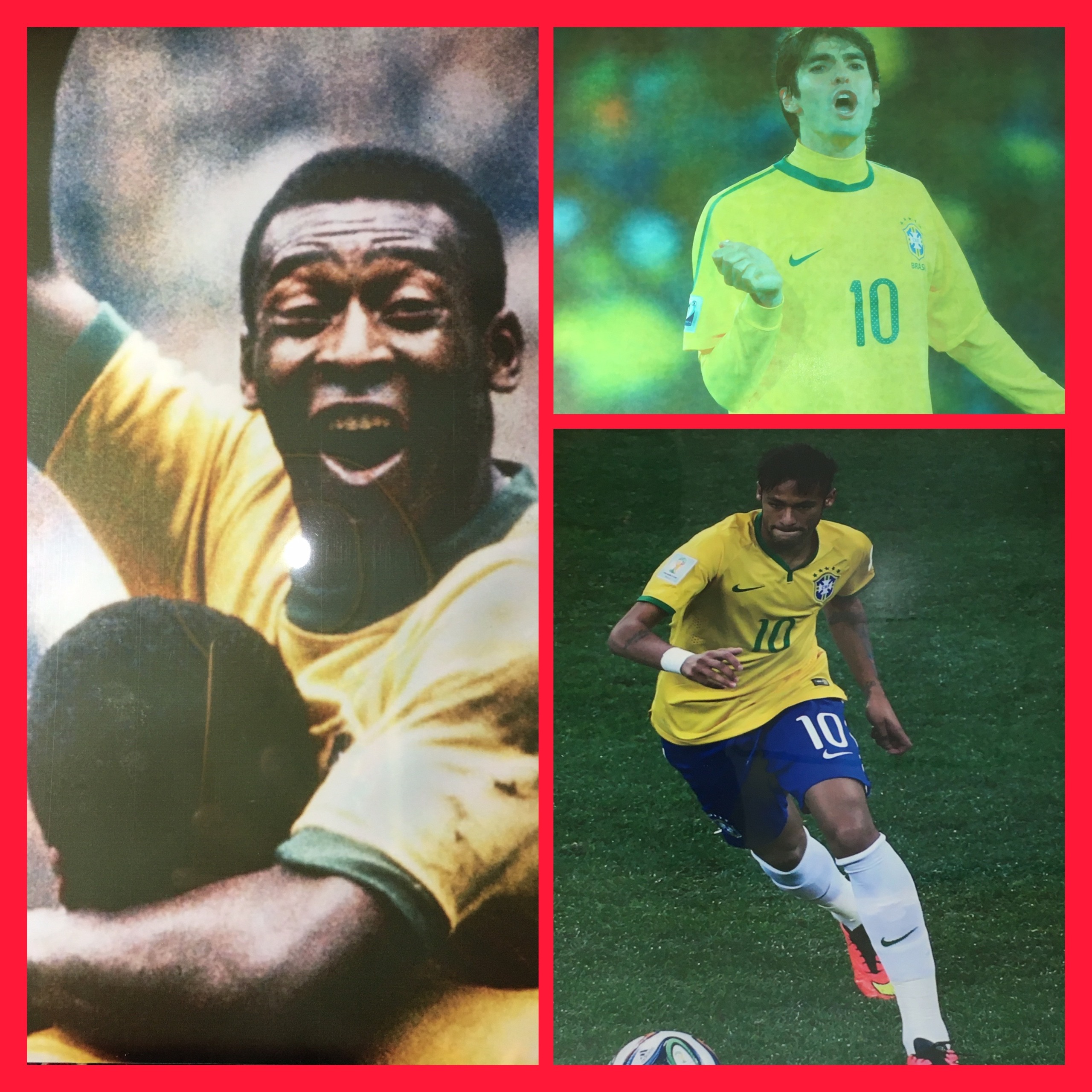 پوستر فوتبالی بک لایت PVC - ستارگان برزیل