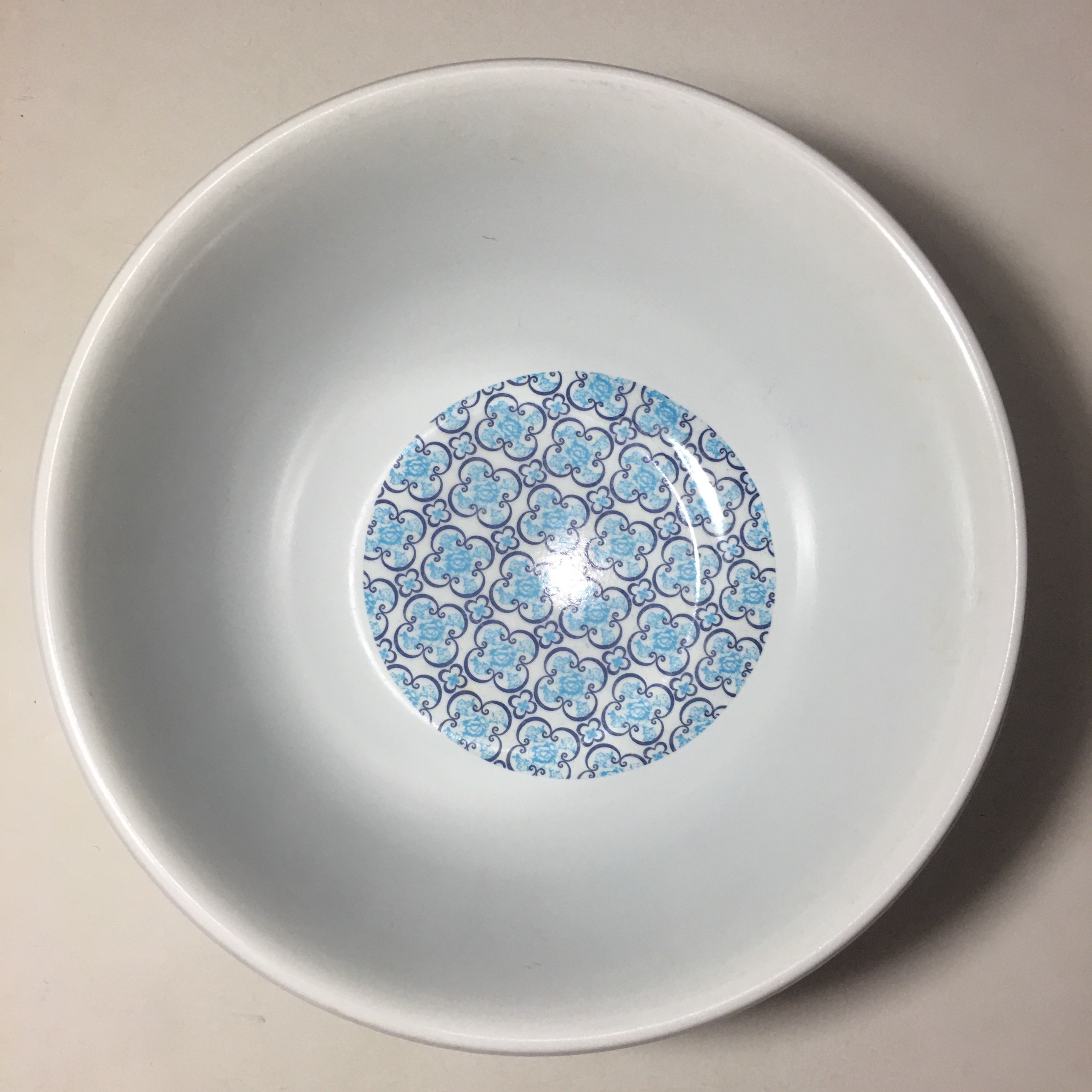 کاسه بزرگ ملامین با طرح گل آبی