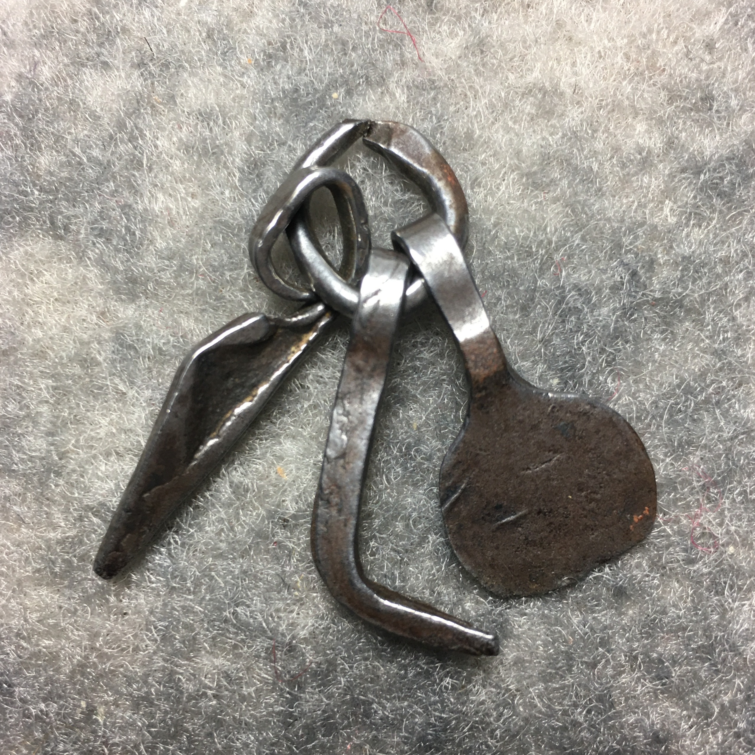 ابزار کوچک 3 تکه قدیمی و کهنه