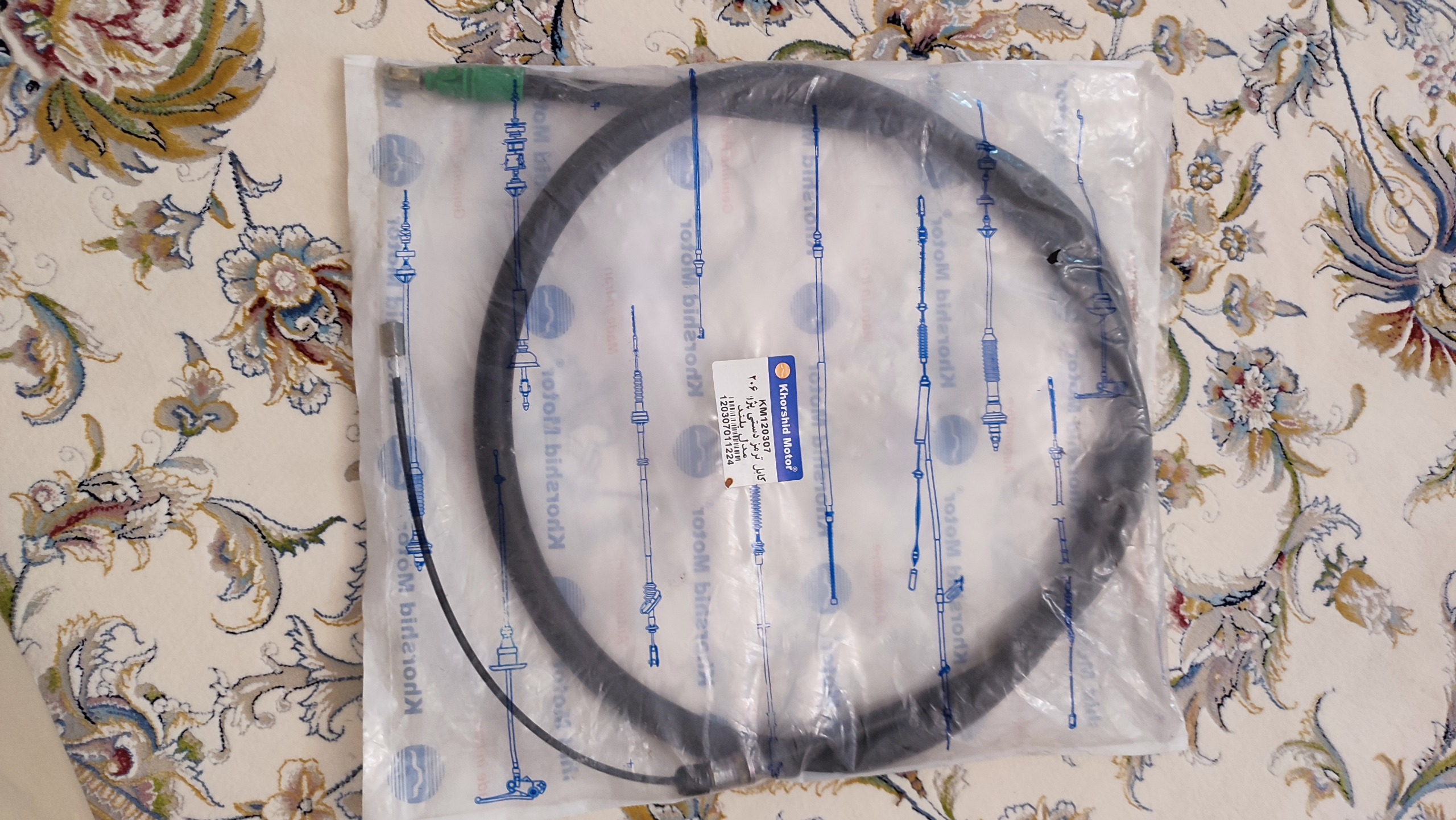 کابل ترمز دستی پژو 206 مدل بلند