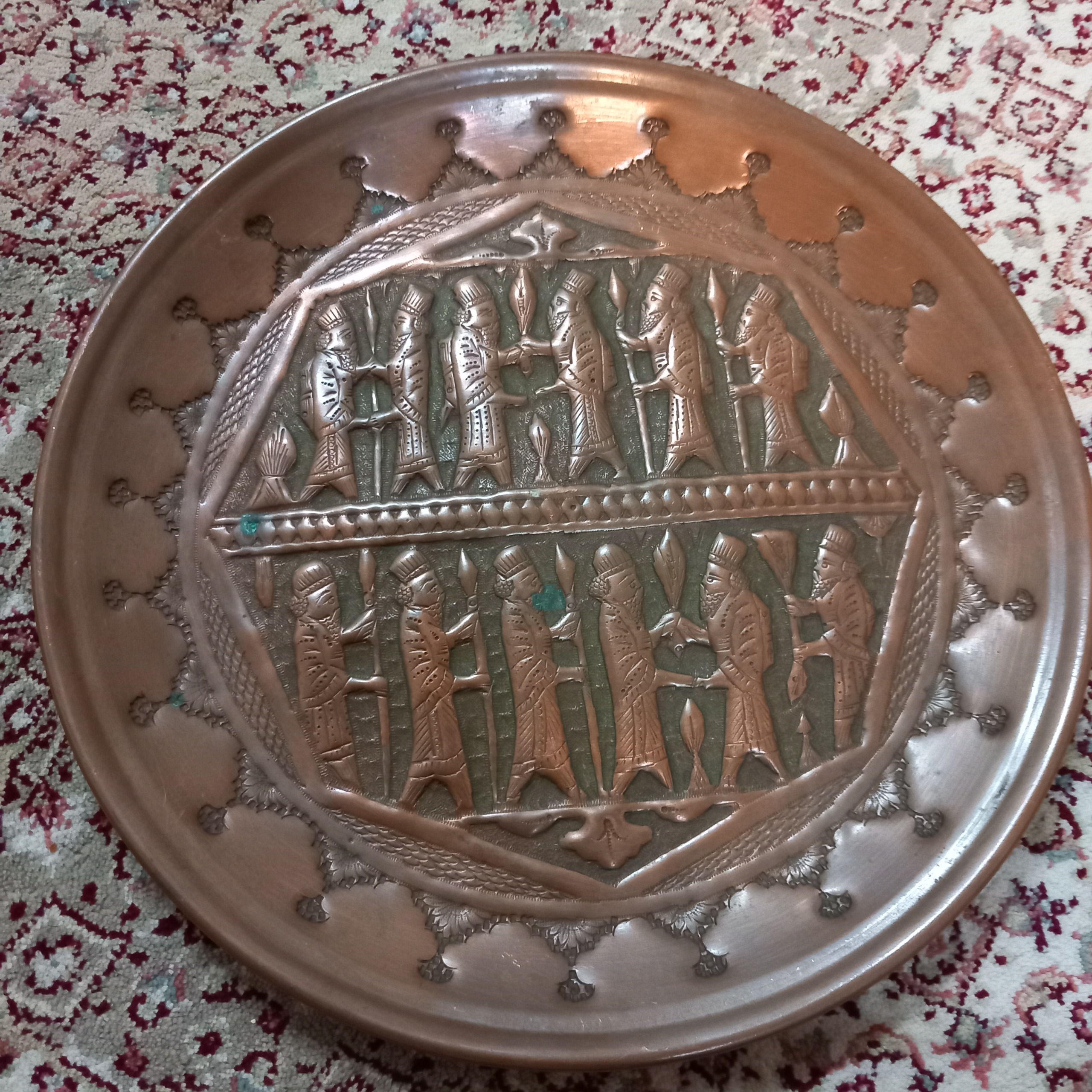 دیوارکوب مسی قدیمی
