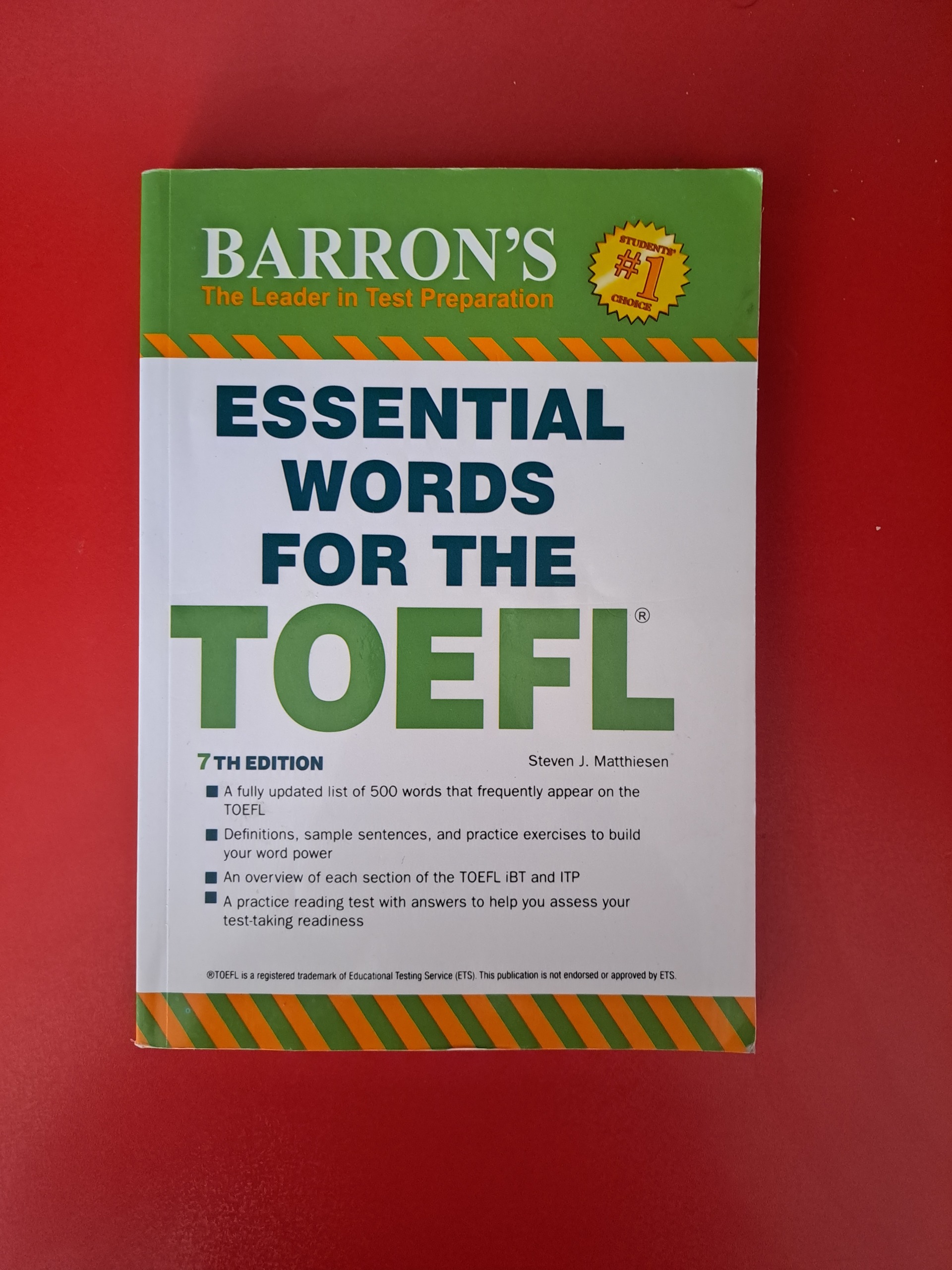 کتاب Essential words for the tofel