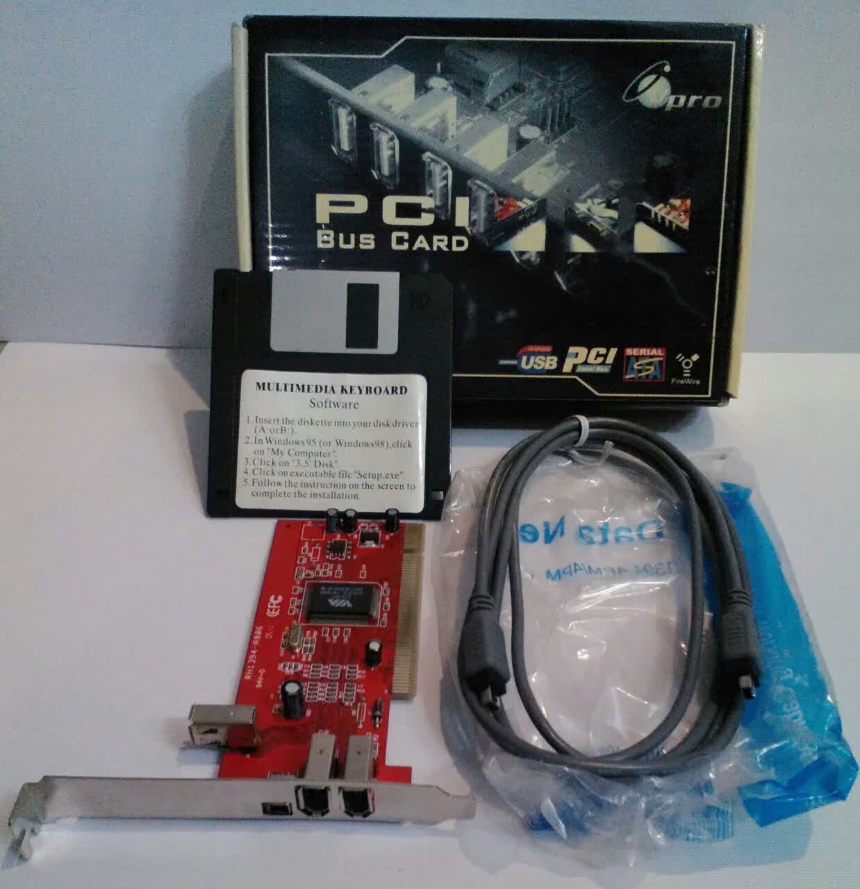 کارت نایاب تبدیل PCI به USB 2 و فلیر وایر
