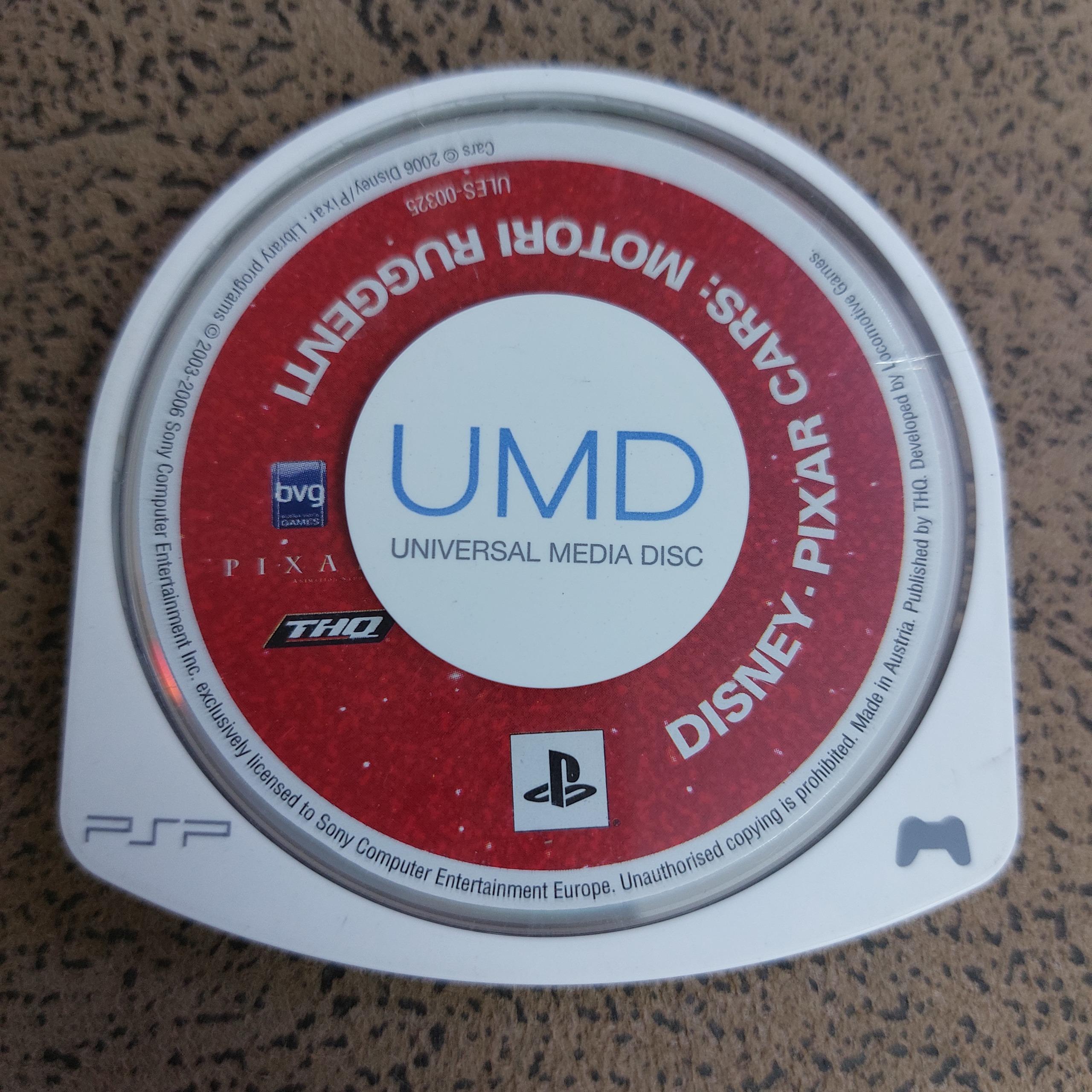 بازی ماشین ها برای psp ( بشدت نایاب )