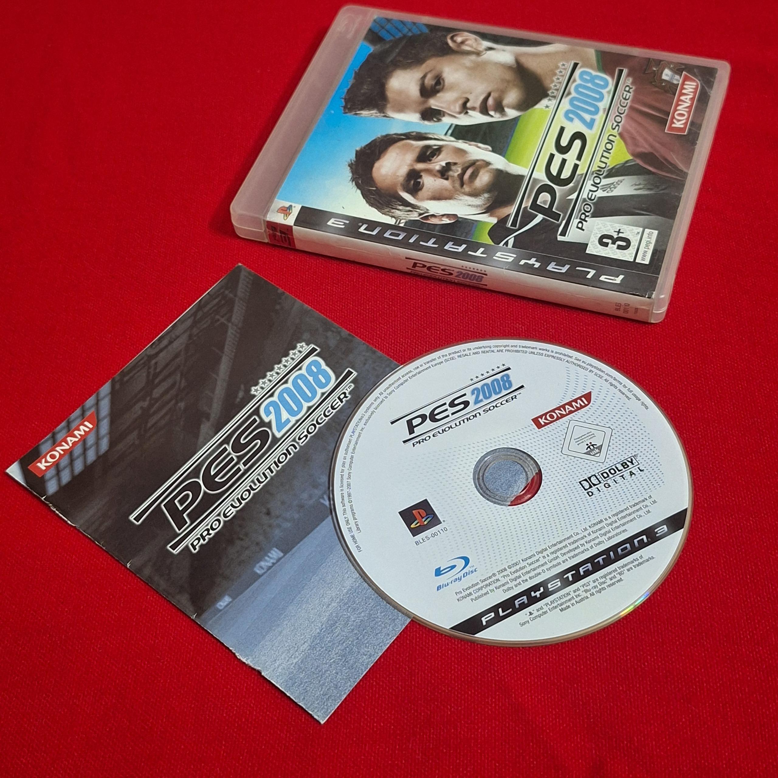 PES 2008 PS3 ریجن 2 دیسک تمیز