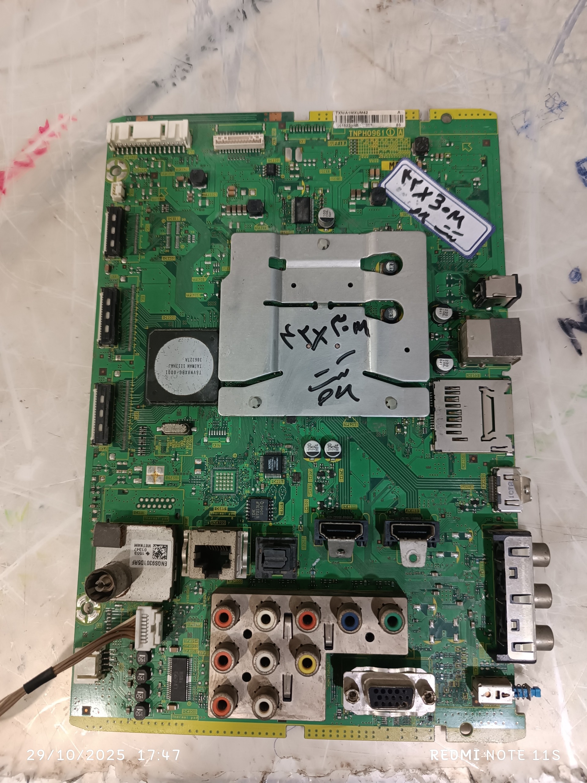 مین برد تلویزیون پلاسما پاناسونیک مدل p42x30m